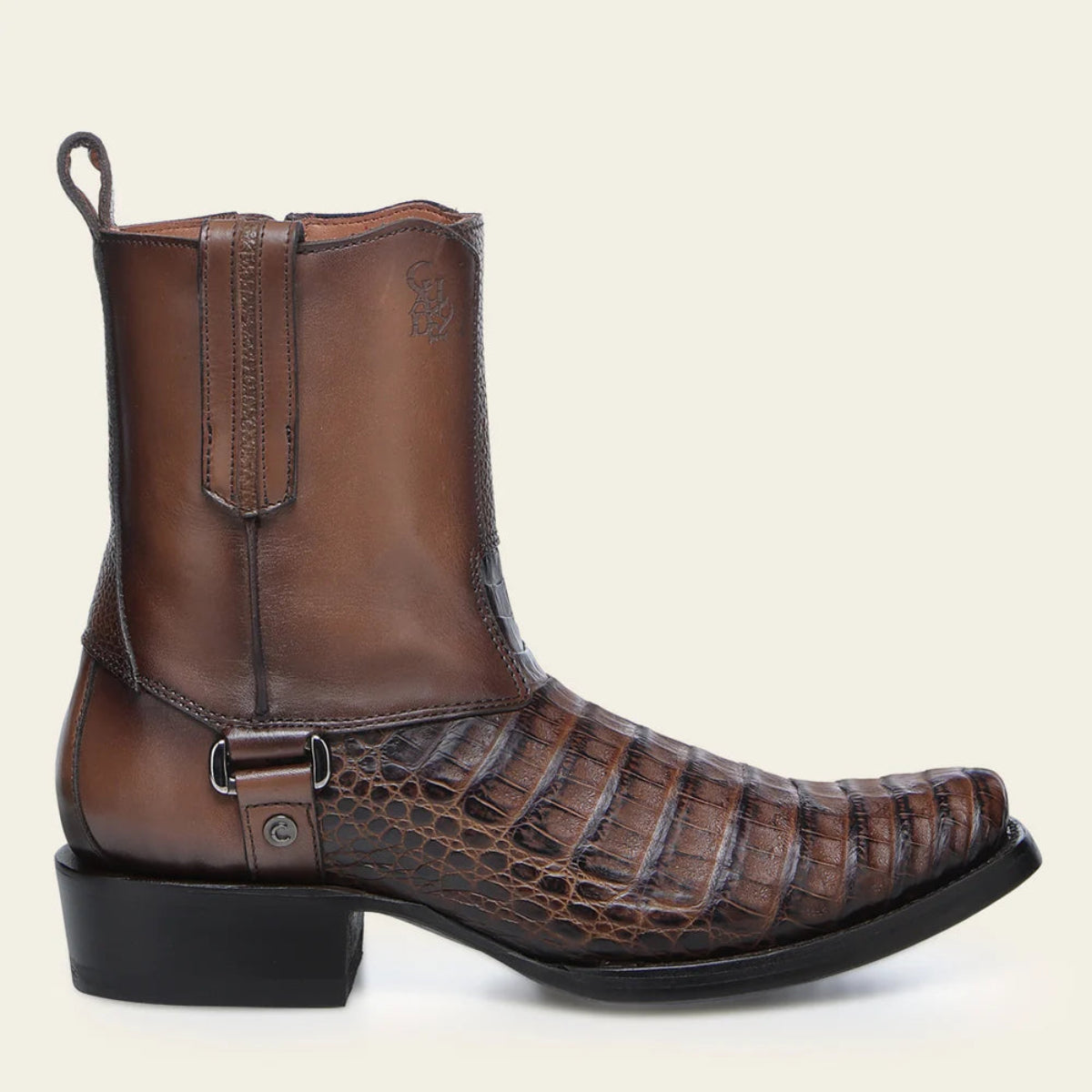 Men's Cuadra Honey Dress Cowboy Fuscus Zip Ankle Boots - Stylish Western Boots for Casual Wear, Rodeo & Country Fashion