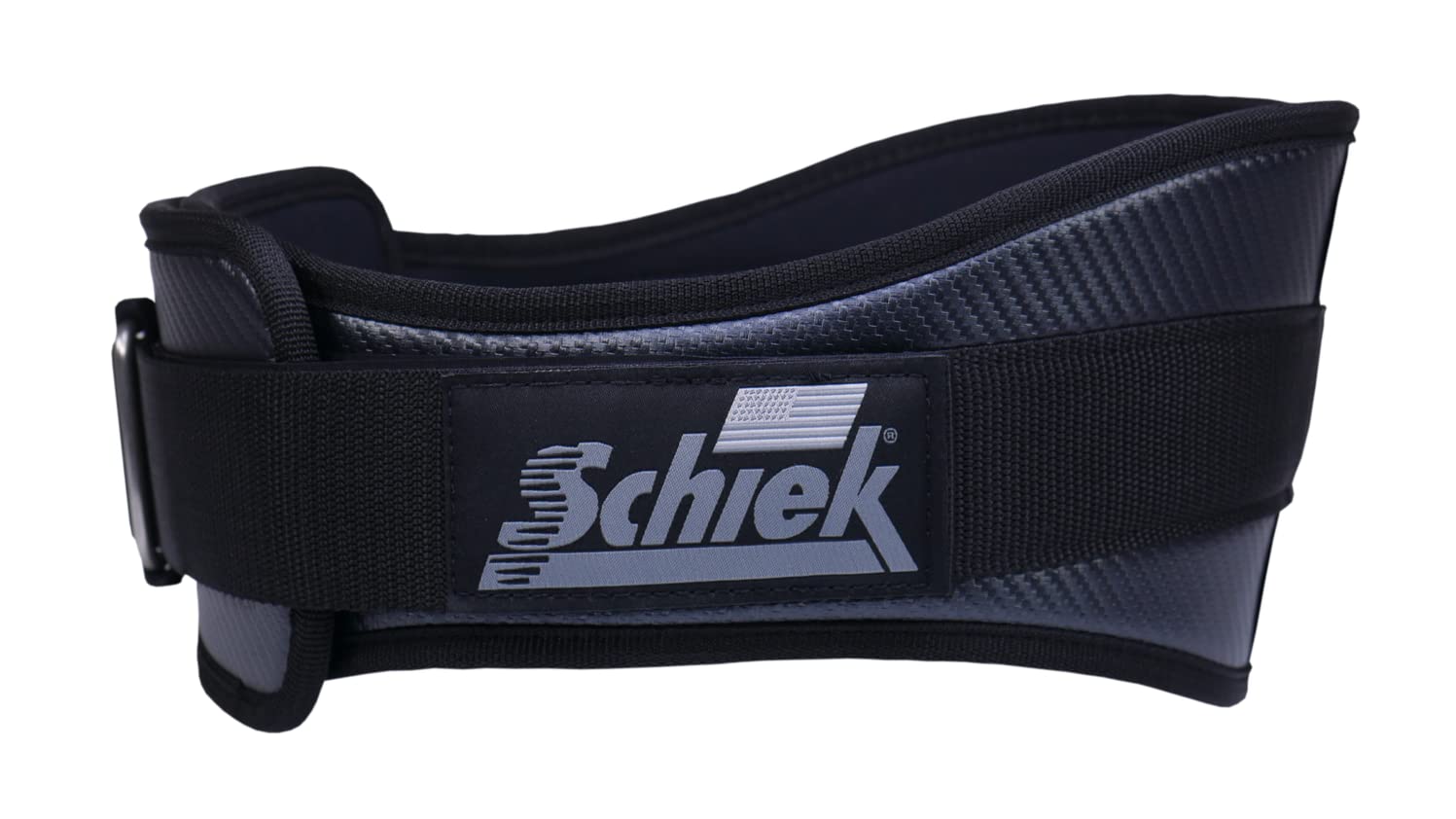 Schiek Sports 3004 Carbon Fiber Weight Lifting Belt for Powerlifting & Strength Training - Lower Back Support Gym Belt for Deadlifts, Squats & CrossFit Workouts