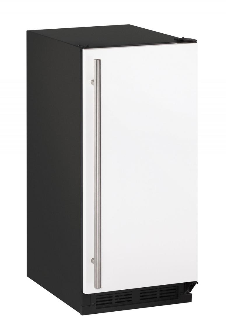 U-Line UBI1215W00B 15-Inch Undercounter Crescent Ice Maker in White - Compact & Energy Efficient for Home Bars, Kitchens, and Offices