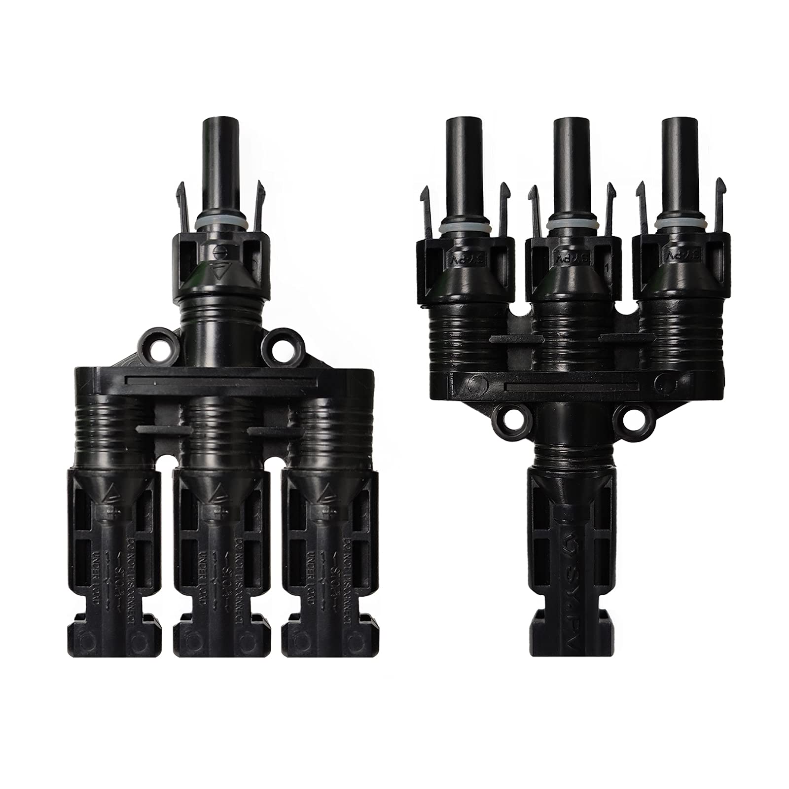 ALLPOWERS Solar Panel Parallel Connectors Kit - 1 to 3 Branch T Connectors (M/FFF & F/MMM) for RV, Boat & Off-Grid Solar Systems | Weatherproof Solar Plug Tool Set