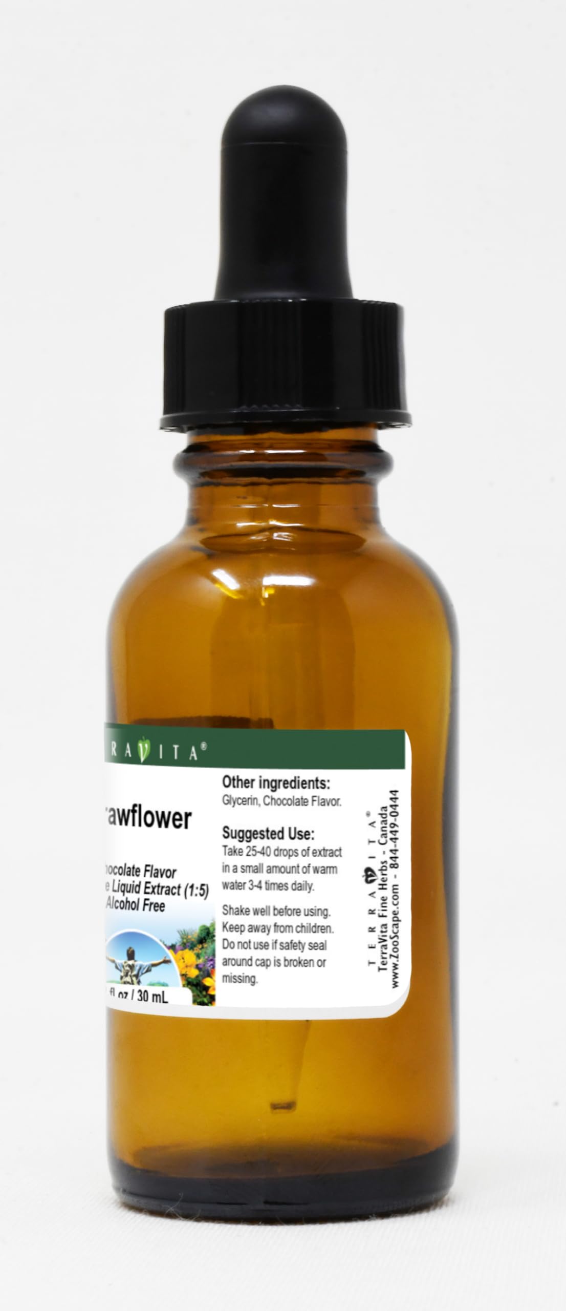 Strawflower Glycerite Liquid Extract (1:5) - Chocolate Flavored (1 oz, 3 Pack) | Herbal Supplement for Tea, Baking & Wellness | ZIN: 523085
