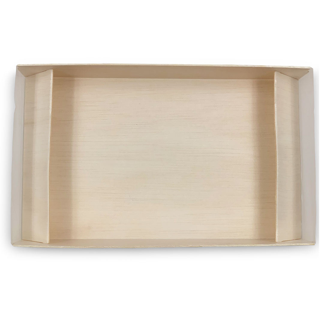 Eco-Friendly Coco Wooden Rectangular Takeout Bento Box - Large 9