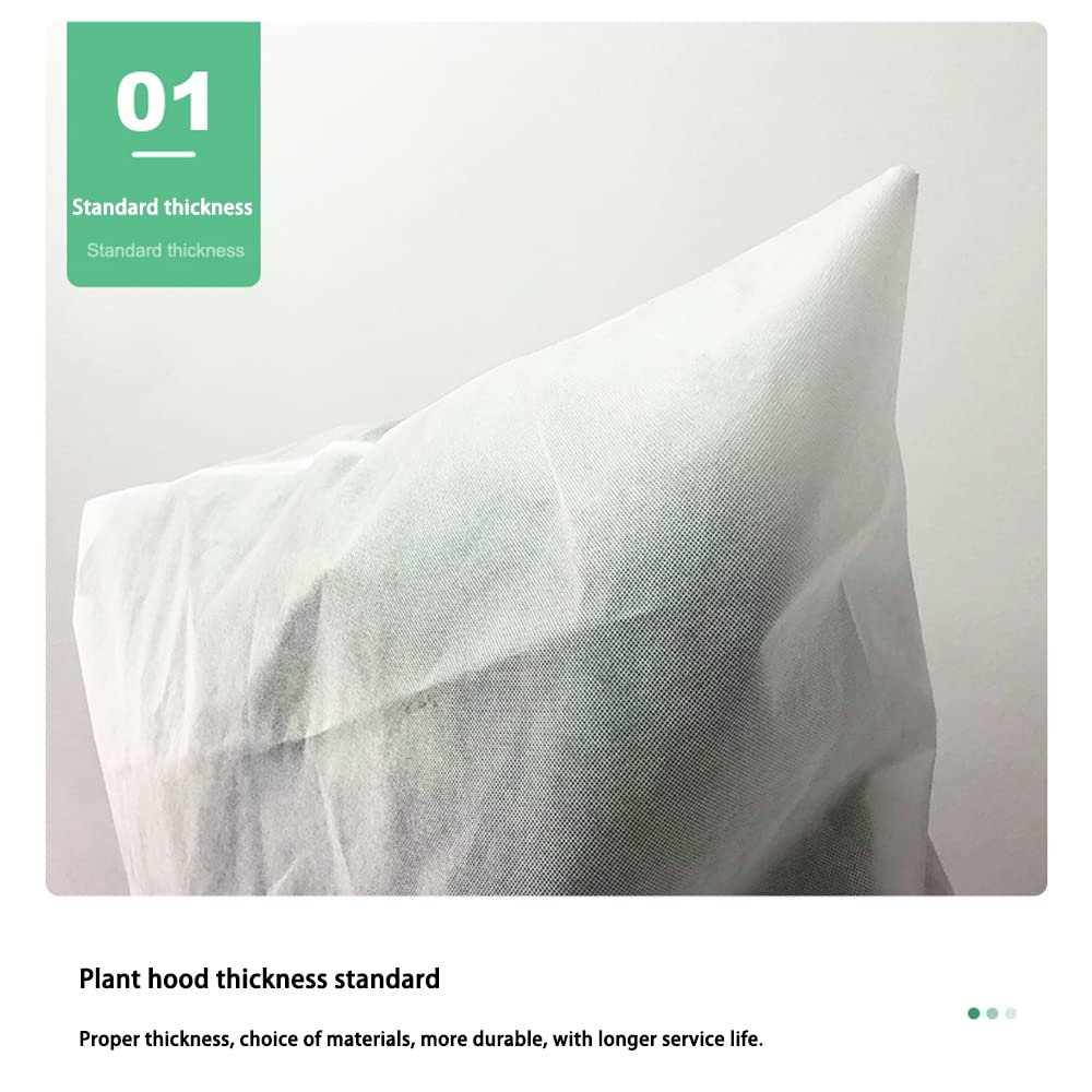 Multi-Size Plant Frost Protection Cover with Zipper & Drawstring - Winter Plant Blanket for Trees, Shrubs & Outdoor Plants - Cold Weather Wind & Frost Shield for Garden, Patio & Backyard
