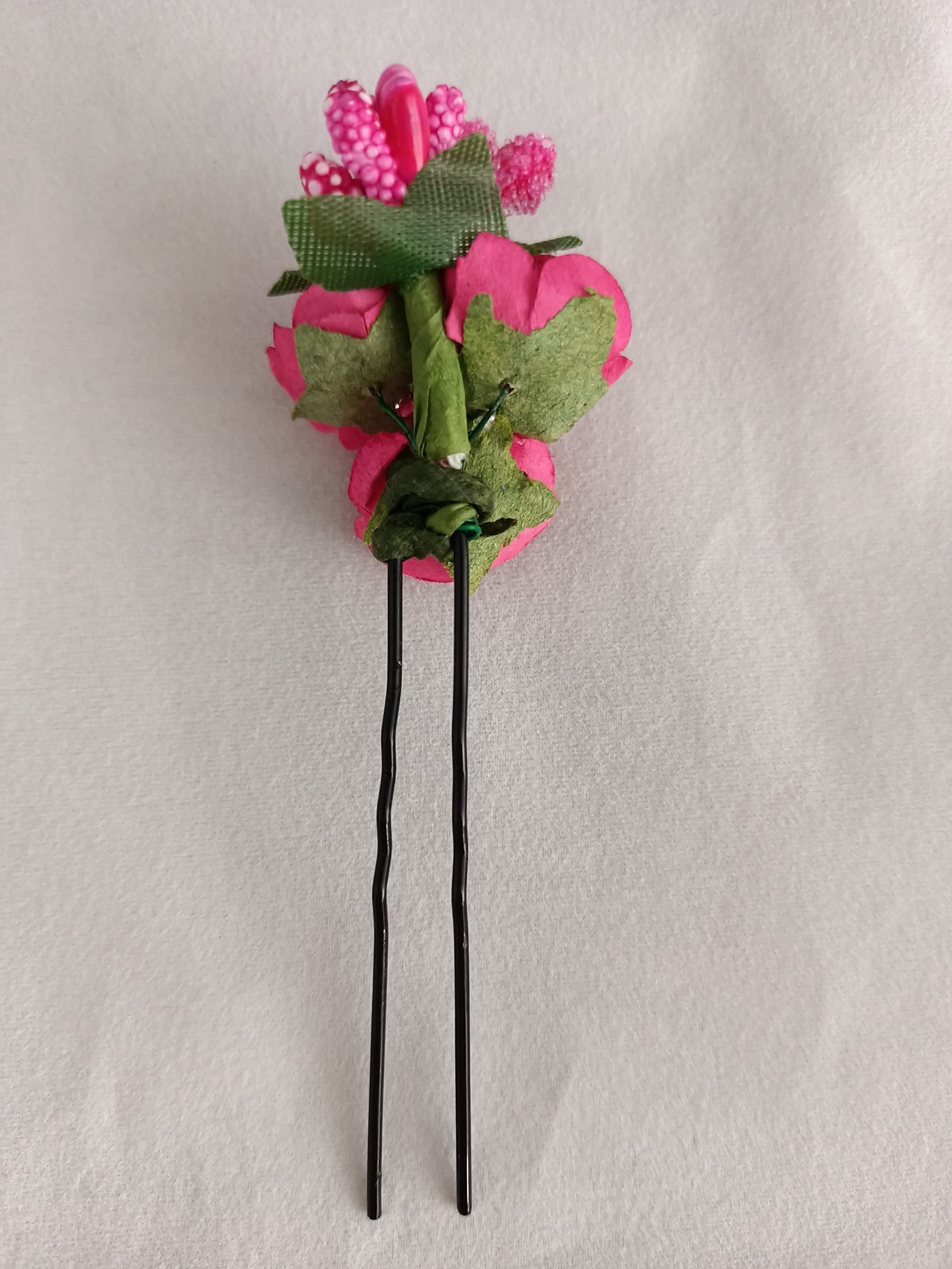 12pcs Magenta Bridal Flower Hair Pins - Wedding Hair Accessories for Brides, Bridesmaids & Special Occasions (Perfect for Weddings, Proms & Formal Events)