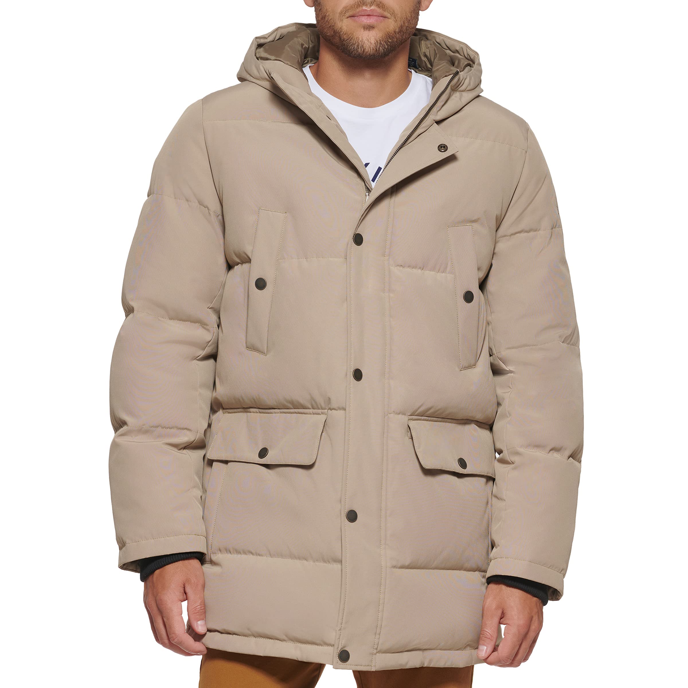 Dockers Men's Arctic Cloth Heavyweight Winter Parka Coat - Waterproof Windproof Insulated Jacket for Extreme Cold Weather | Outdoor Activities, Snowboarding, Hiking, Daily Commute