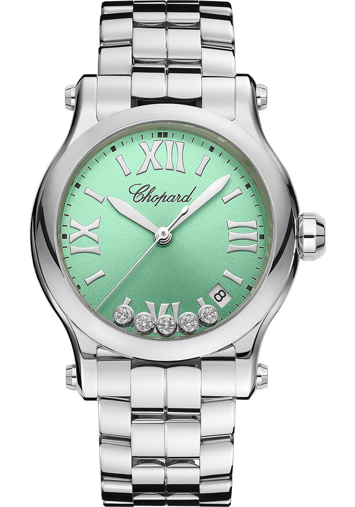 Chopard Happy Sport Women's Watch - Stainless Steel & Diamond Accents - Luxury Timepiece for Elegant Occasions, Business Meetings & Special Events