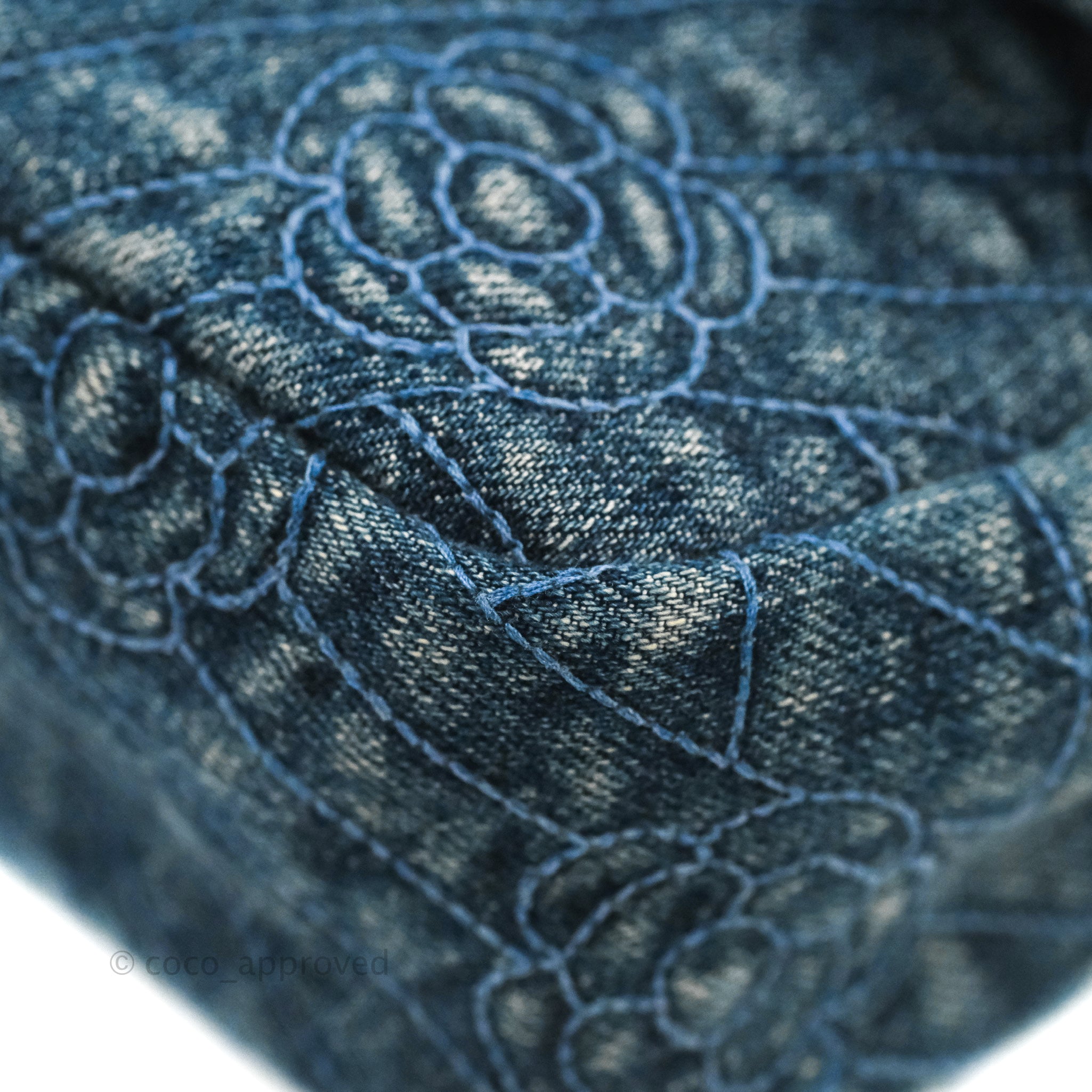 Chanel Camellia Embroidered Flap Bag in Blue Washed Denim with Silver Hardware - Luxury Designer Crossbody Bag for Women, Perfect for Date Night & Special Occasions