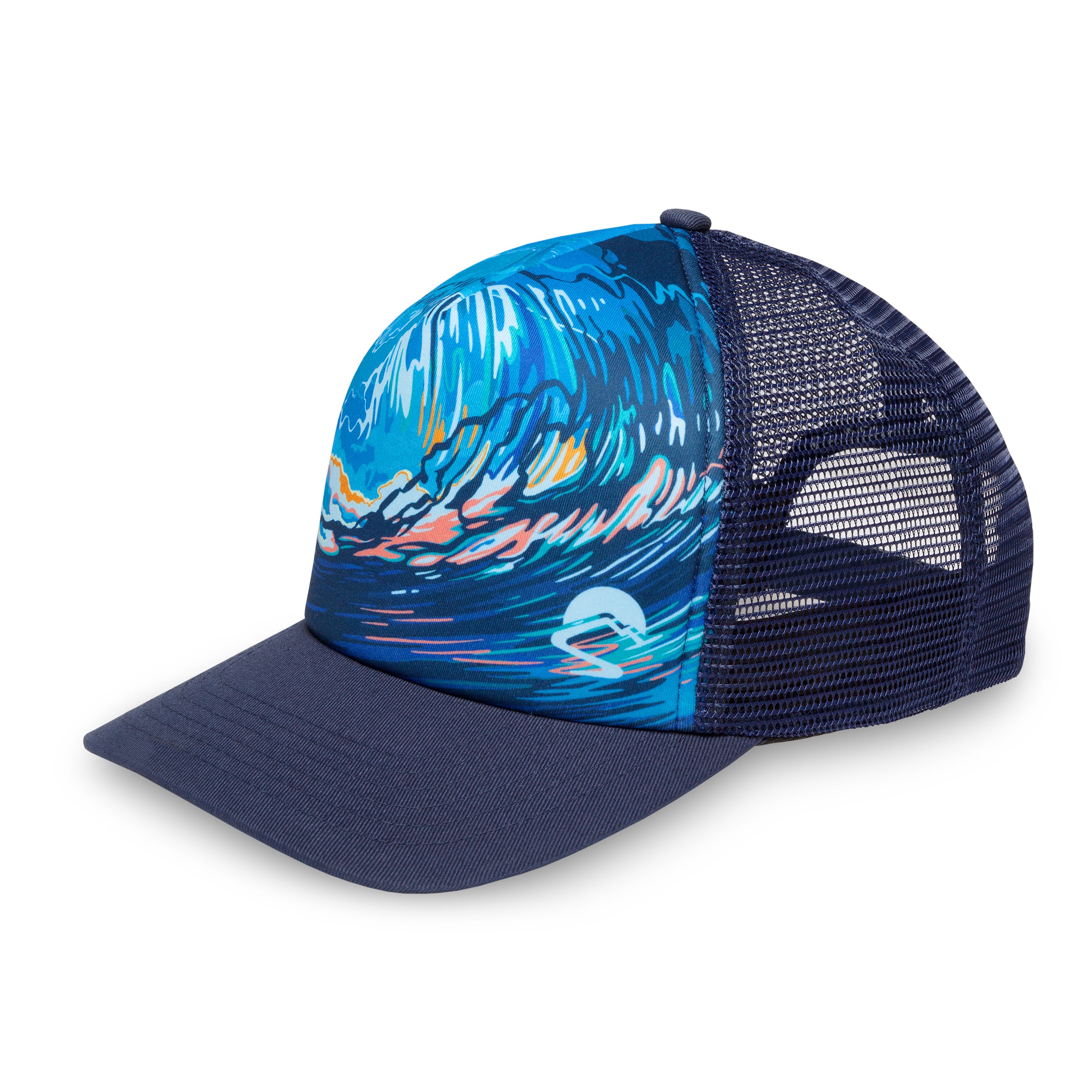 Into the Blue Trucker Hat - Stylish Distressed Vintage Baseball Cap for Men & Women - Perfect for Outdoor Adventures, Road Trips & Casual Wear