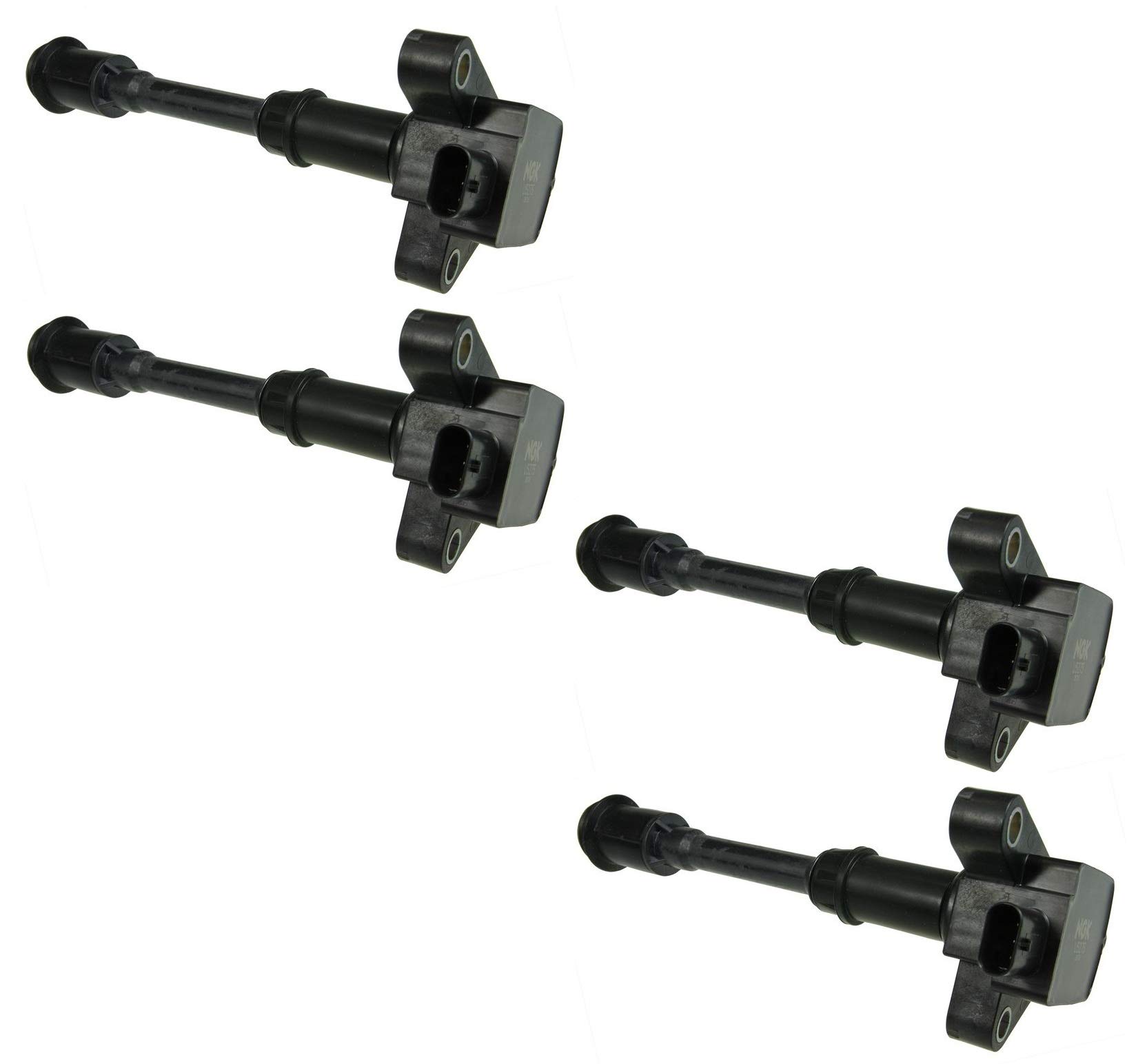 NGK Direct Ignition Coil Set of 4 - Compatible with Ford Escape, Fiesta, Transit Connect 1.6L 4-Cylinder Engine - Improve Engine Performance & Fuel Efficiency for Smooth Driving