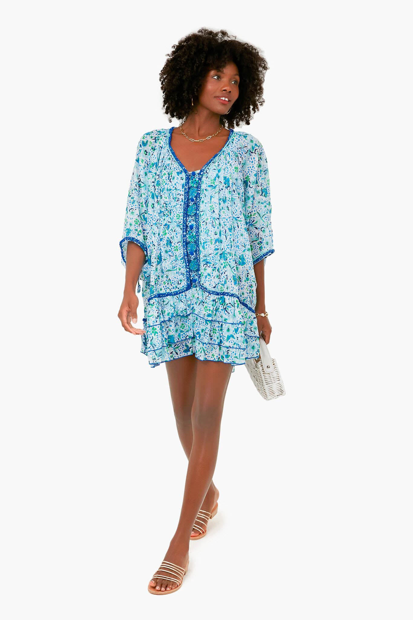Blue Monaco Bobo Poncho - Stylish & Comfortable Women's Cape for Outdoor, Travel & Casual Wear