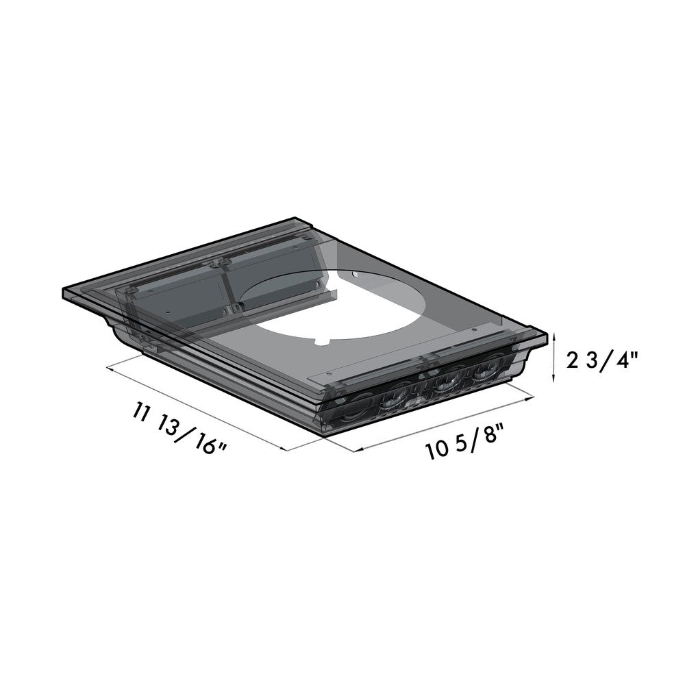 ZLINE KN4CRN BT Stainless Steel Wall Mount Range Hood with Ducted Ventilation & Built-in CrownSound Bluetooth Speakers - Perfect for Modern Kitchens & Open-Concept Living Spaces