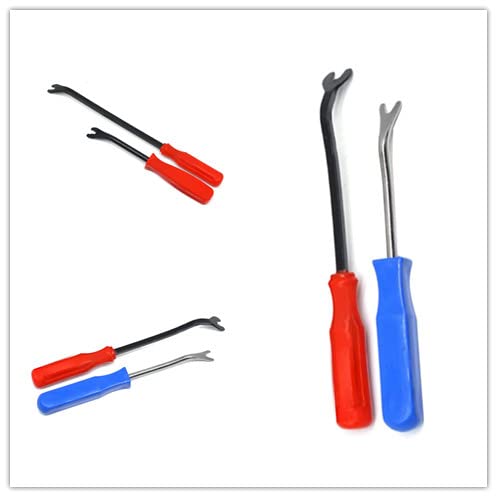 5Pcs Auto Trim Removal Tool Kit - Plastic Pry Tool Set for Car Door Clips & Audio Panels - Easy Panel Removal for Automotive Repair & DIY Projects - Perfect for Car Detailing, Stereo Installation & Interior Maintenance