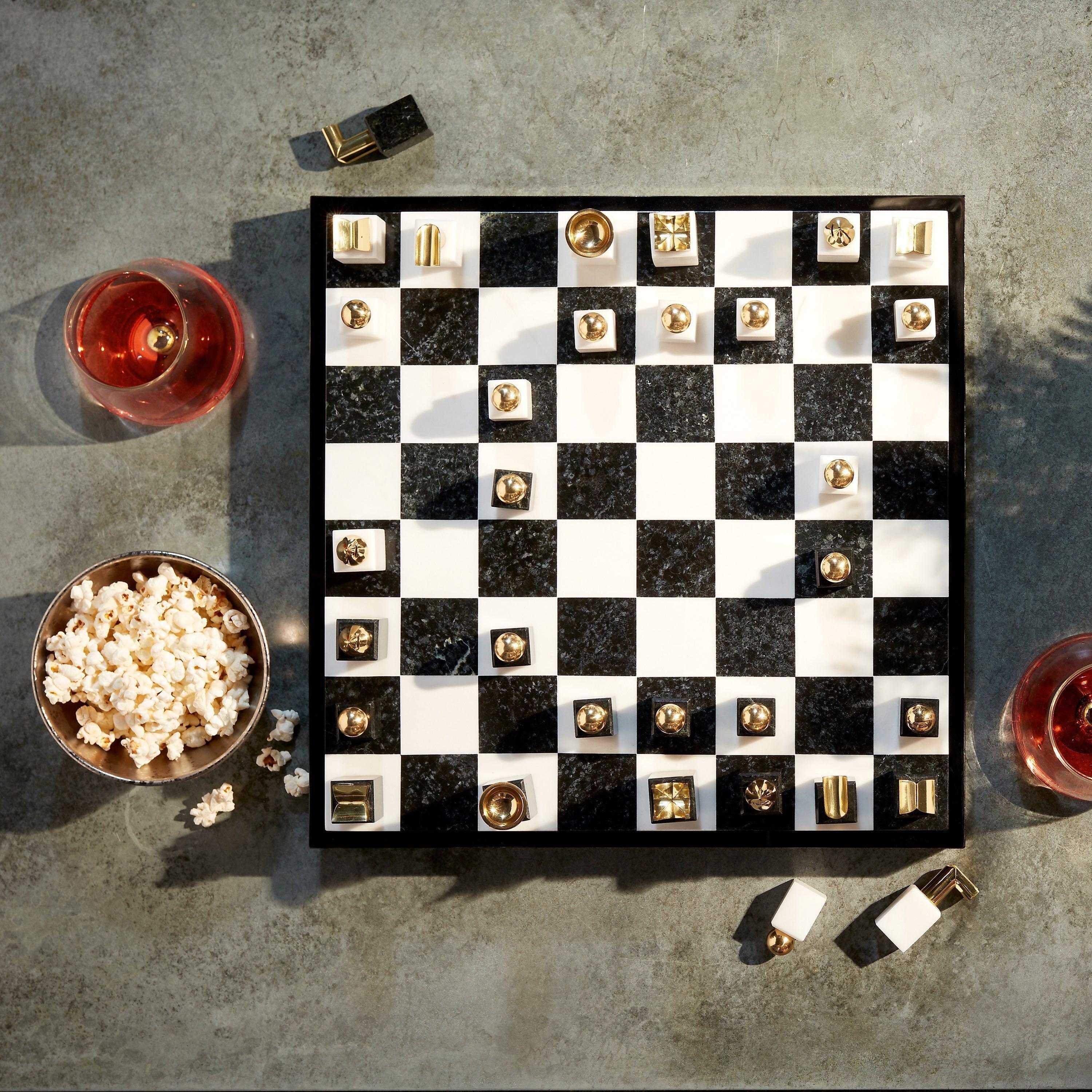 Premium Luxury Chess Set - Handcrafted Wooden Chess Board with Staunton Pieces - Perfect for Home Decor, Gifts & Professional Play