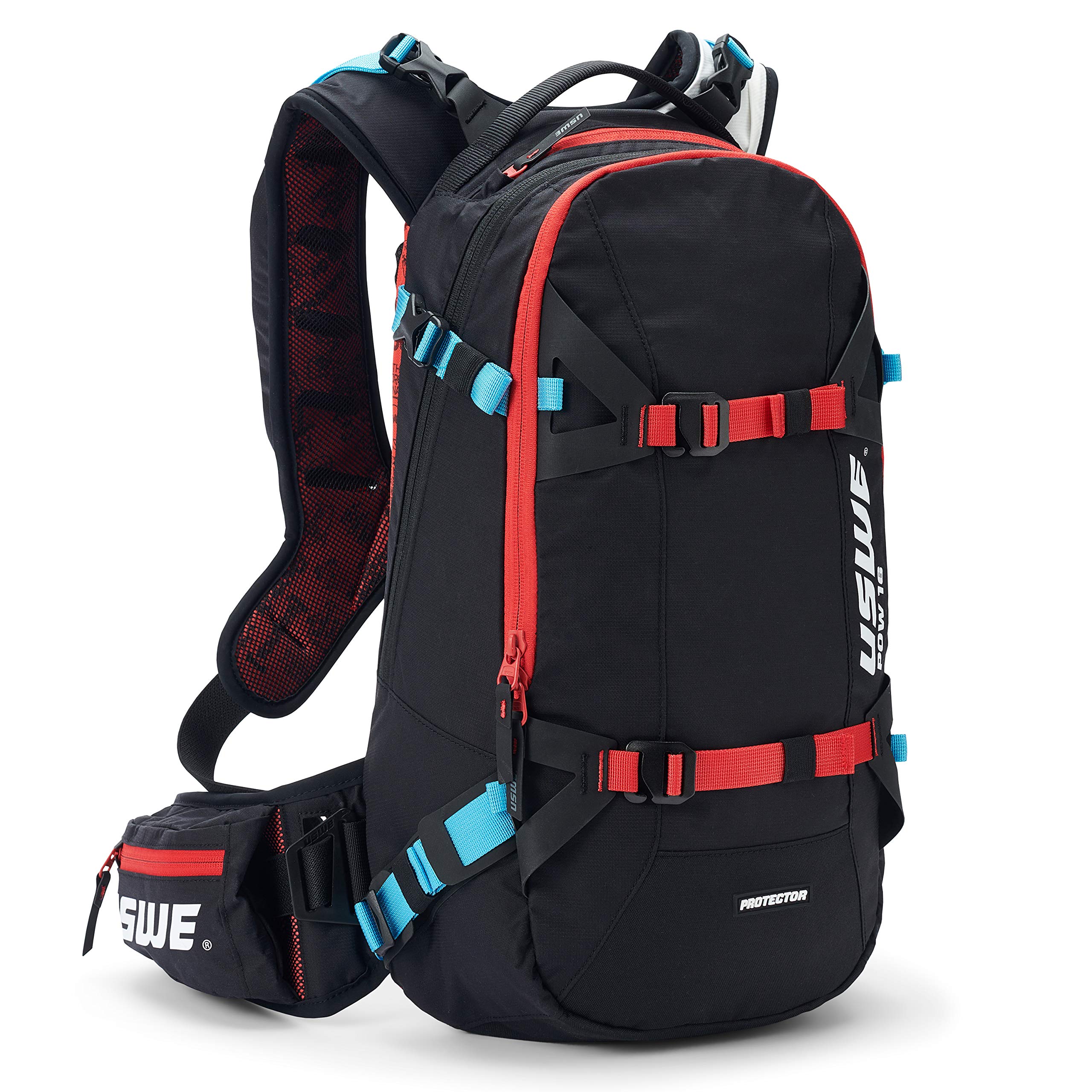 USWE Pow Ski Snowboard Backpack with Back Protector - Lightweight Hydration Pack for Men & Women | Perfect for Skiing, Snowboarding & Winter Sports Adventures