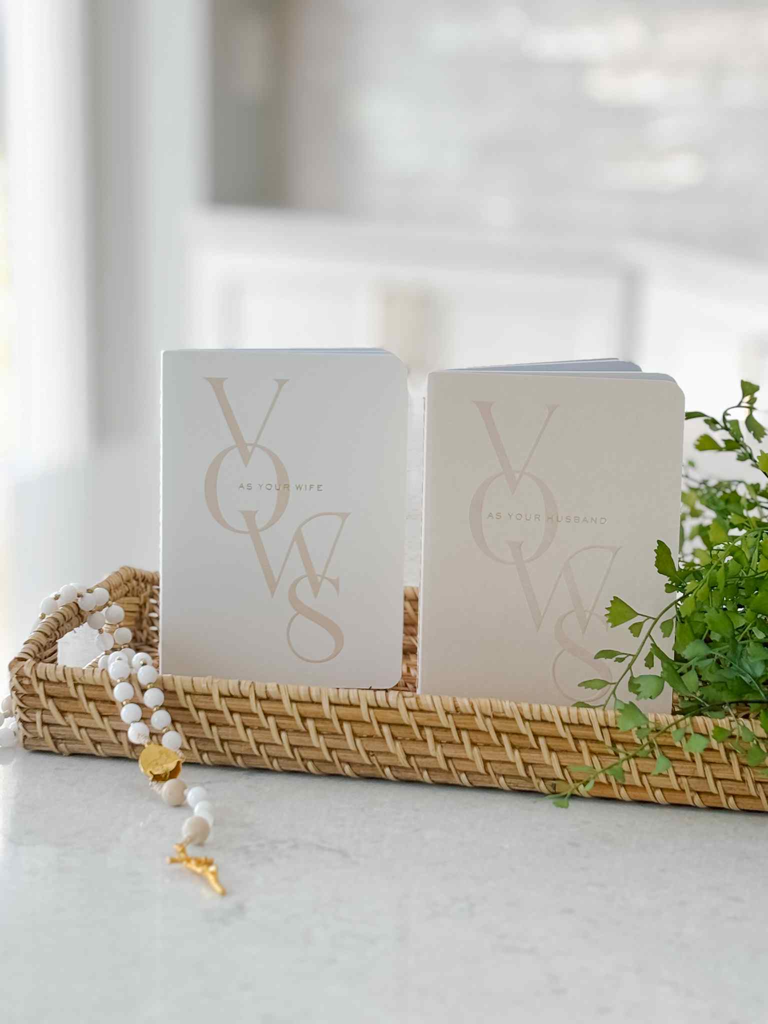 Book of Vows - Set of Two Wedding Vow Books for Couples | Romantic Ceremony Keepsake for Brides & Grooms