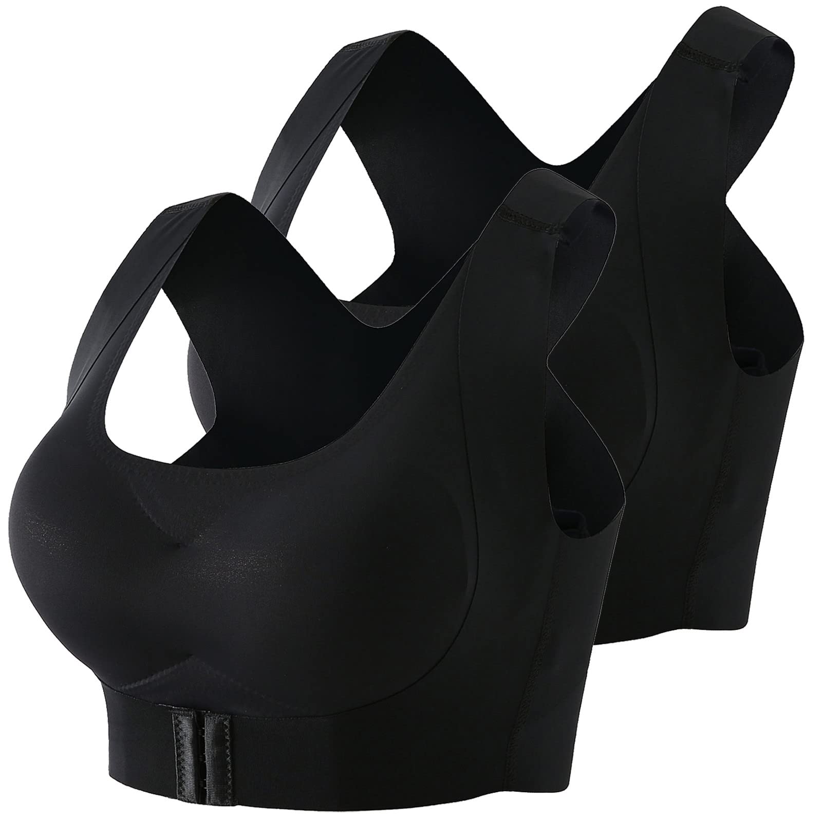 Best Posture Bras for Women - Front Closure No Underwire Lift Bras, Comfortable Support Plus Size Seamless Bras - Perfect for Work, Yoga & Everyday Wear