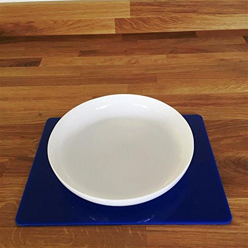 Premium Blue Rectangular Placemat Set - Large Size (8-Piece) for Dining Table Decor, Parties & Everyday Use
