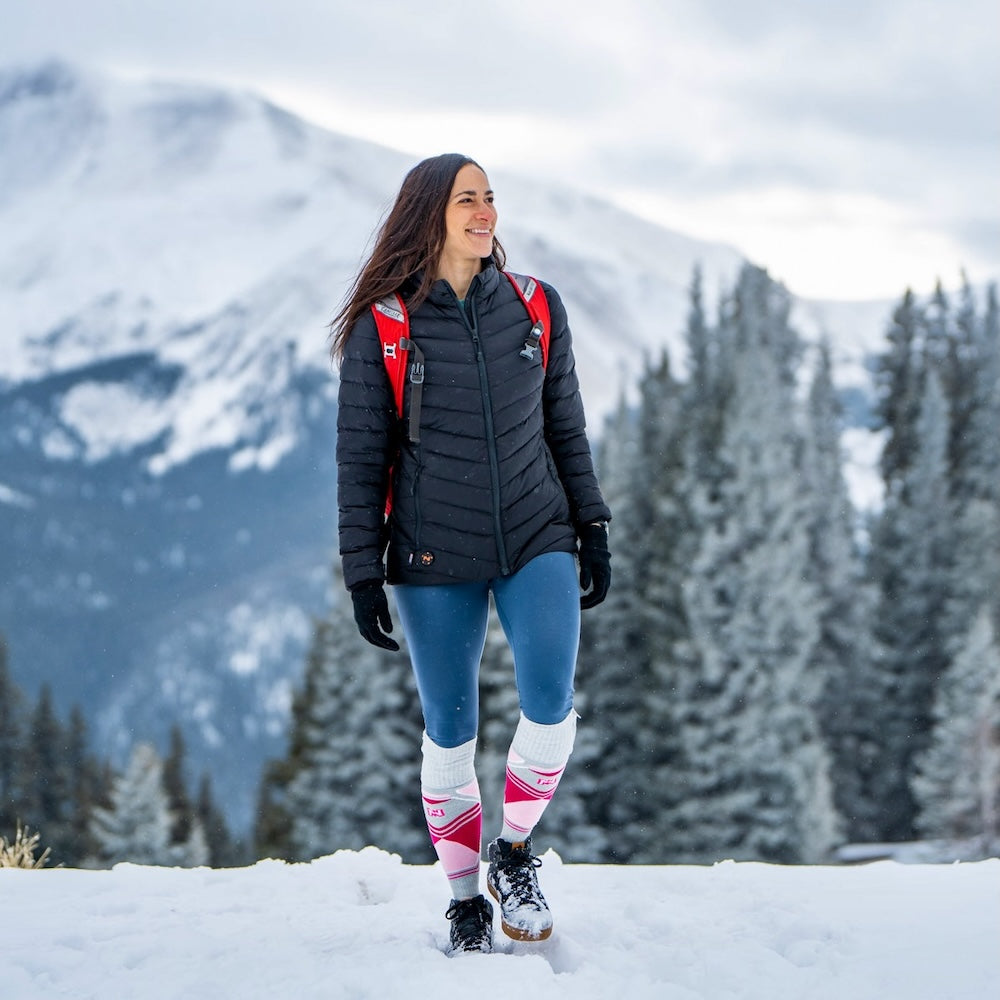 Premium 2.0 Merino Heated Socks for Women - Ultra Warm Battery-Powered Winter Socks for Hiking, Skiing & Outdoor Activities