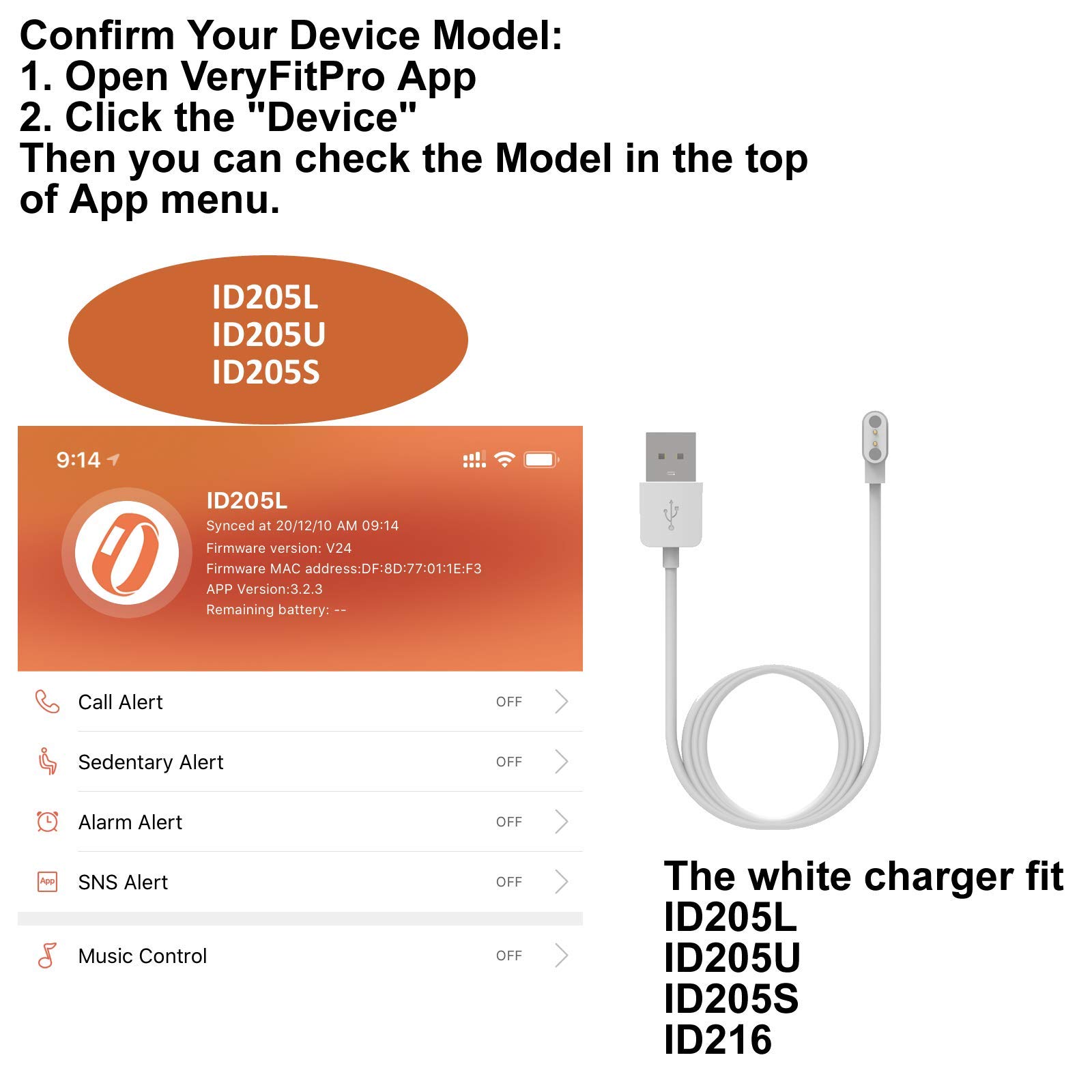 TOZO S2 S3 S4 Smart Watch Charger - USB Fast Charging Cable for TOZO Smartwatches | Perfect for Home, Office & Travel Use