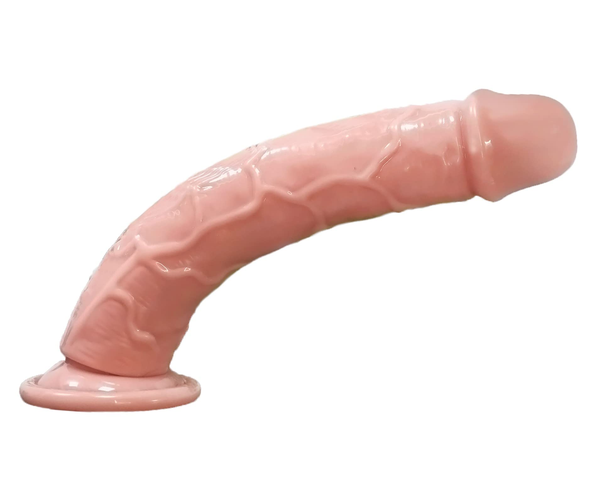 13 Inch Realistic Dildo with Strong Suction Cup - Extra Thick Anal & Vaginal Sex Toy for Women & Men - Lifelike Flesh Texture for Solo Play, Couples Fun & BDSM Scenes