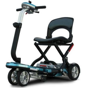 Foldable Travel Mobility Scooter with Upgraded 15AH SLA Batteries - Lightweight Transport Scooter for Seniors & Disabled - Perfect for Airports, Shopping Malls & Outdoor Adventures