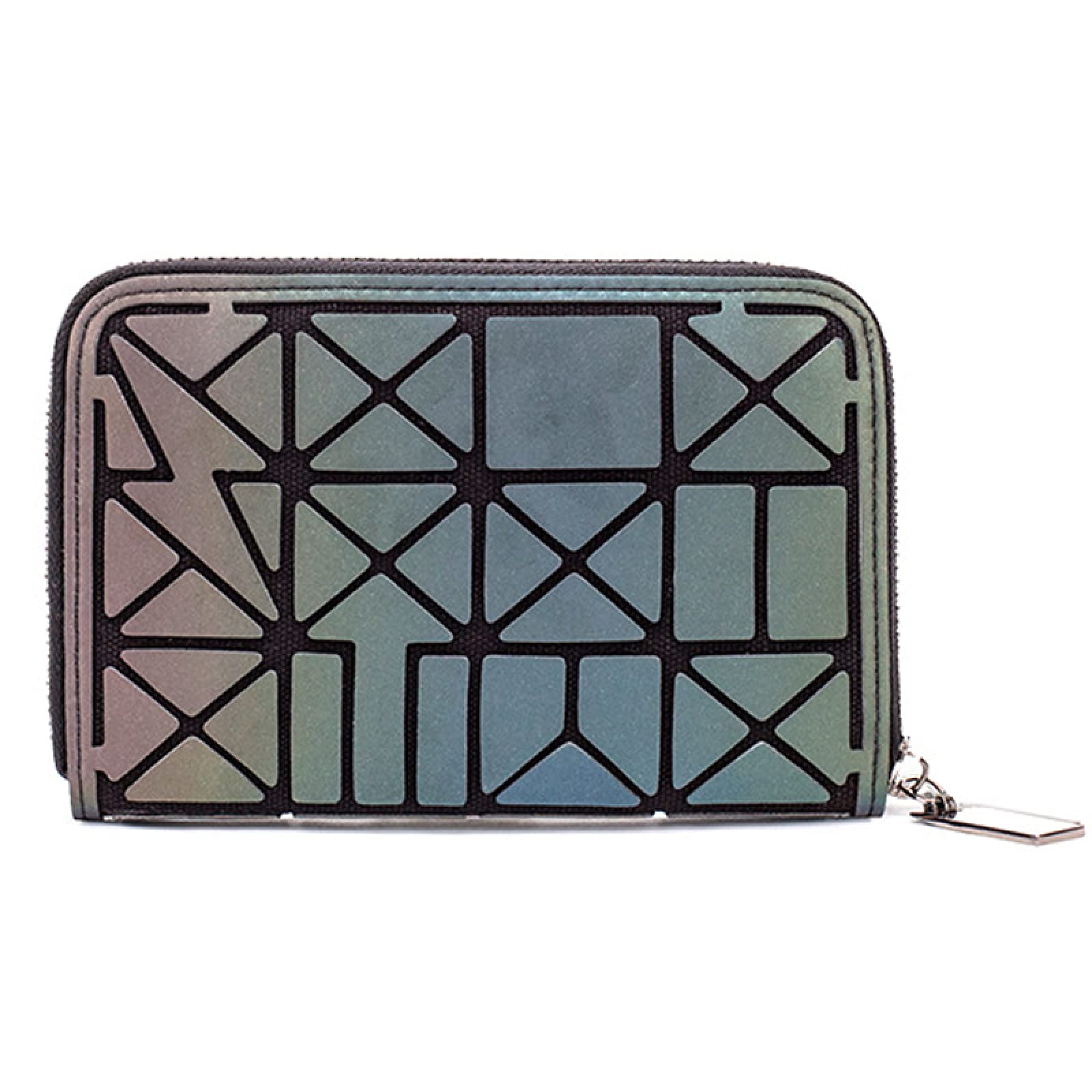 Stylish Luminous Rhombic Coin Purse - Slim Multi-Card Wallet & Clutch Bag for Women | Fashion All-Match Single Pull Short Wallet | Perfect for Parties, Shopping, and Everyday Use