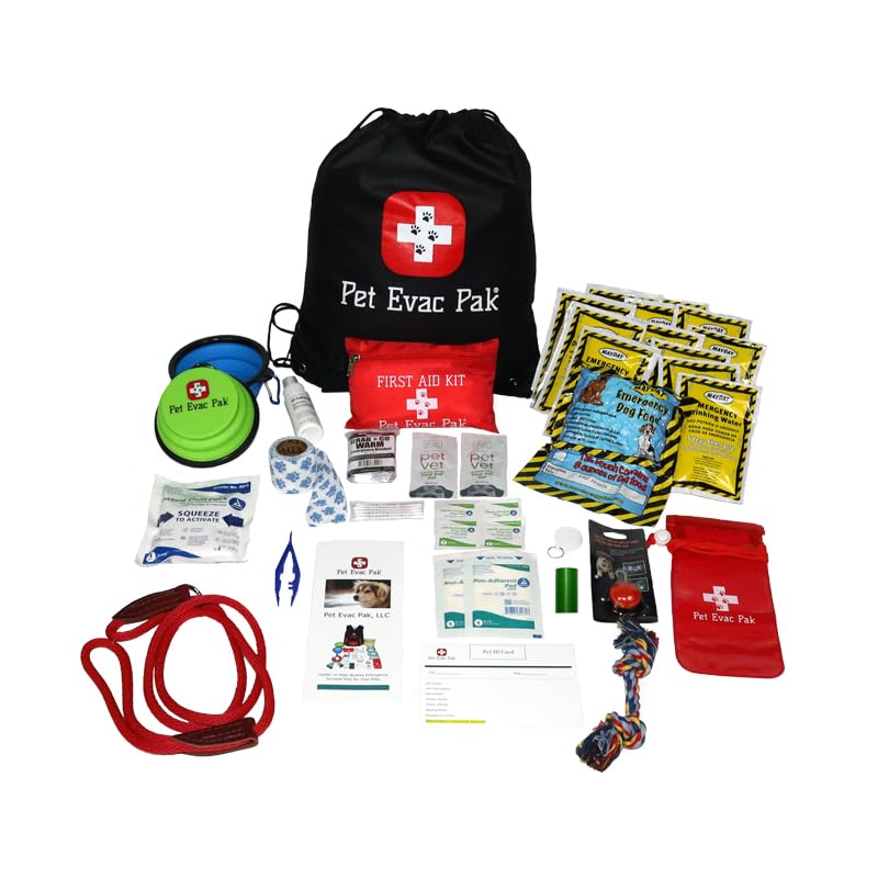 Small Dog Emergency First Aid Kit - Portable Pet Safety Kit for Travel & Hiking in Durable Cinch Bag