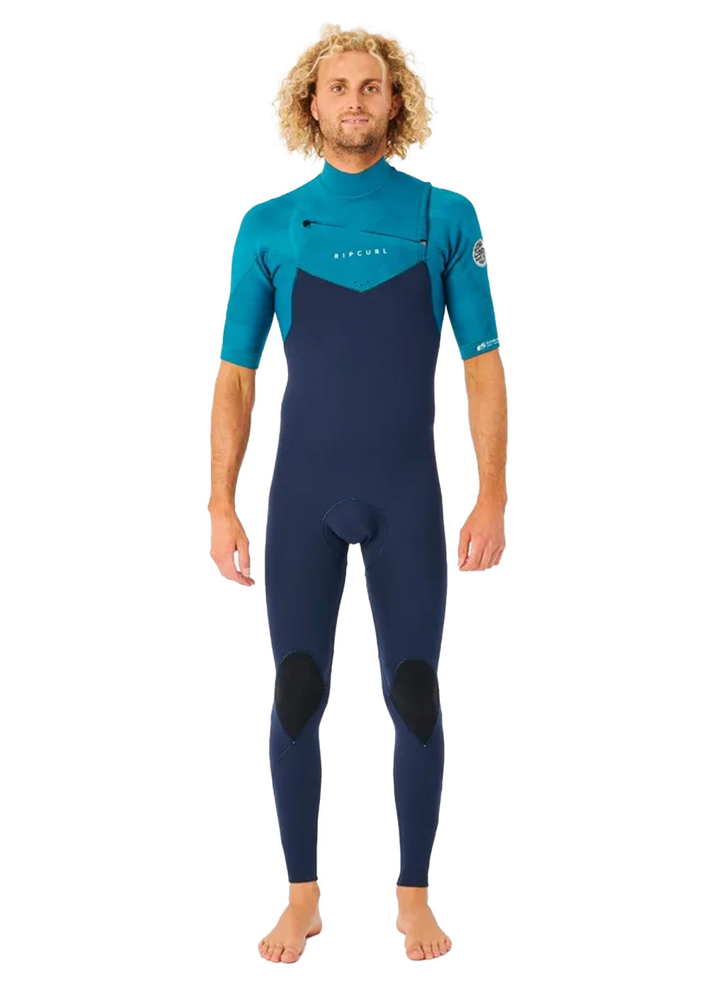 Rip Curl Men's Dawn Patrol 2mm Short Sleeve Steamer Wetsuit - Warm & Flexible Surfing Suit for Cold Water Surfing, Diving & Water Sports