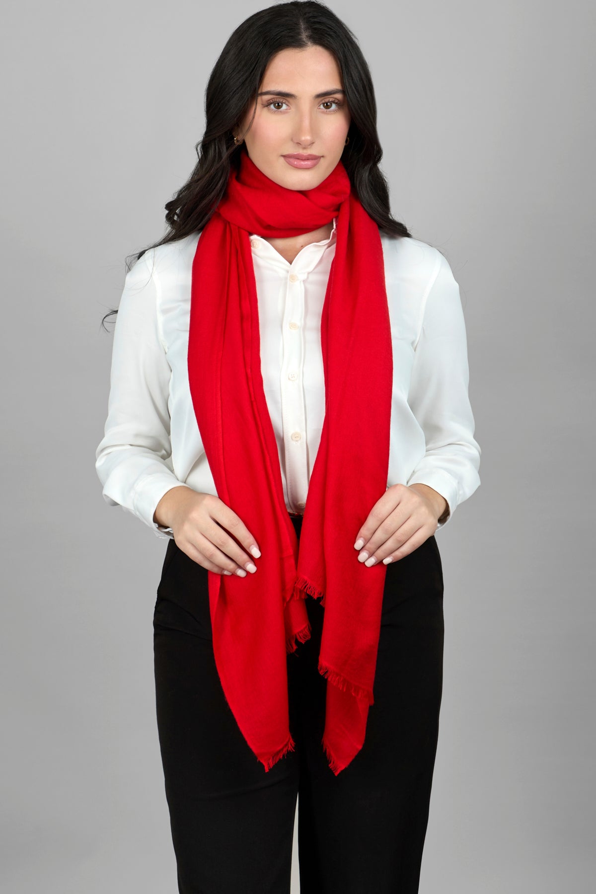 Luxury Cashmere Silk Scarf for Women - Soft Winter Wrap Shawl - Perfect for Office, Travel & Special Occasions