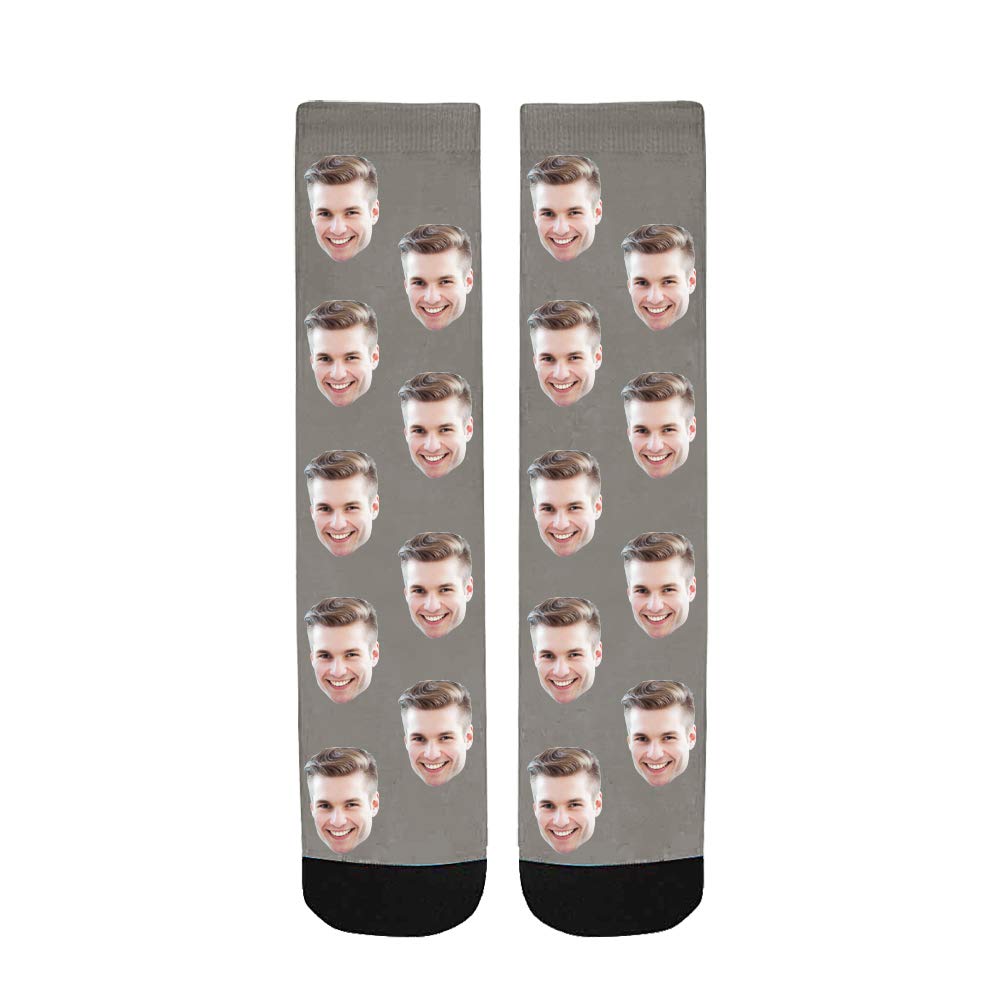 Custom Face Socks - Personalized Photo Crew Socks for Women & Men | Unique Gift Idea for Birthday, Anniversary & Couples