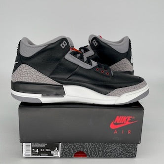 Original Air Jordan 3 Retro 'Black Cement' Men's Basketball Shoes Size 14 (DN3707-010) - Iconic Sneakers for Streetwear & Basketball Performance
