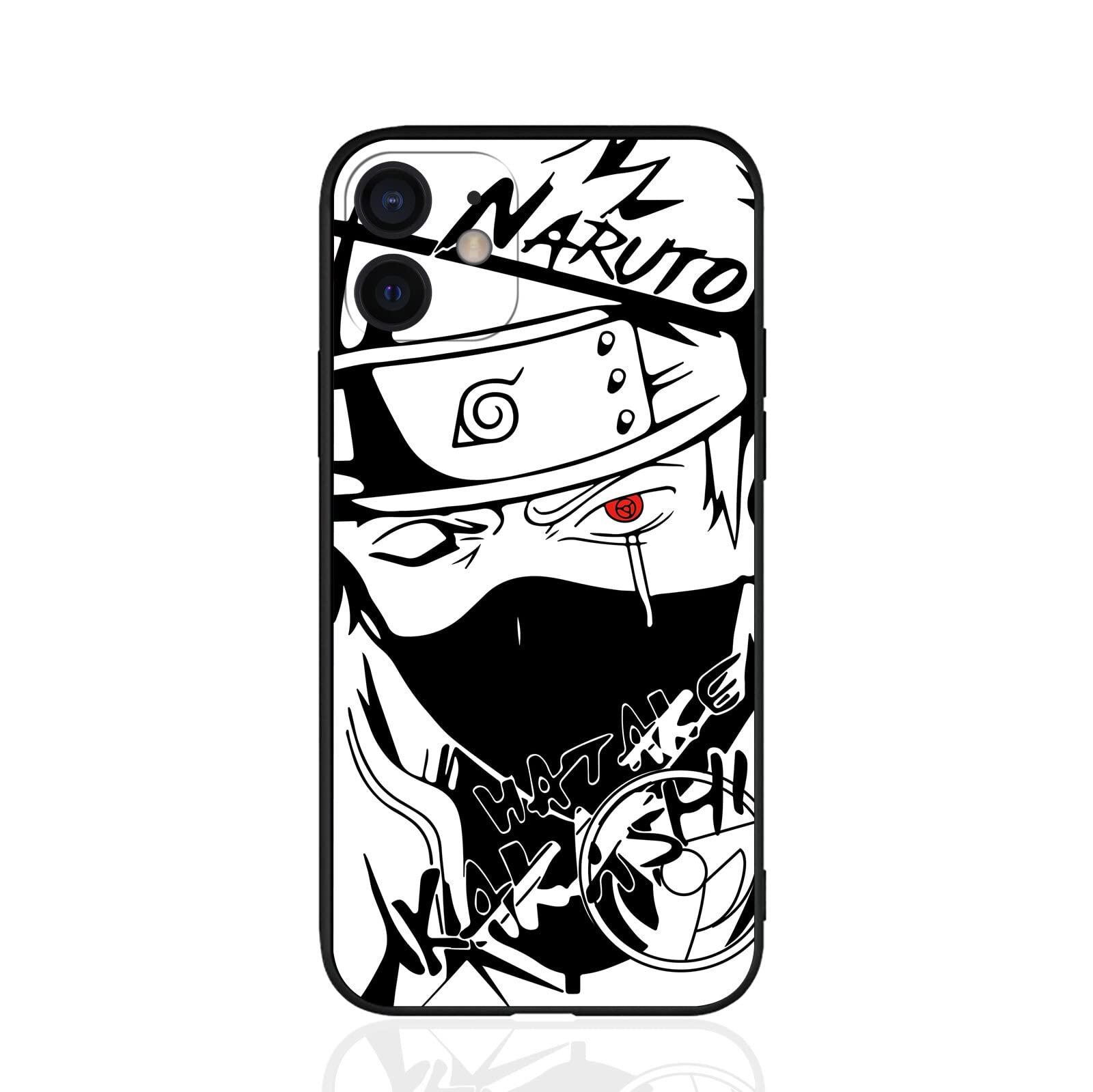 Anime Kakashi Hatake iPhone 12 Case - Shockproof Hard PC & Soft TPU Protective Phone Cover for iPhone 12/12 Pro - Perfect Gift for Anime Fans, Boys, Girls, Men & Women - Ideal for Daily Use, Cosplay Events & Anime Conventions