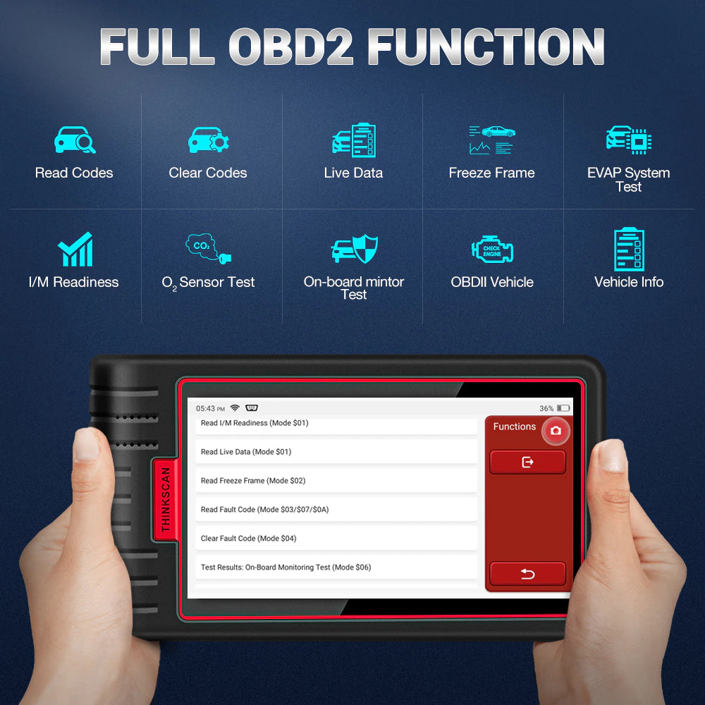 ThinkScan MAX OBD2 Scanner - Full System Car Diagnostic Tool for All Vehicles with 28 Maintenance Functions | 30% OFF | Perfect for DIY Auto Repairs & Professional Mechanics