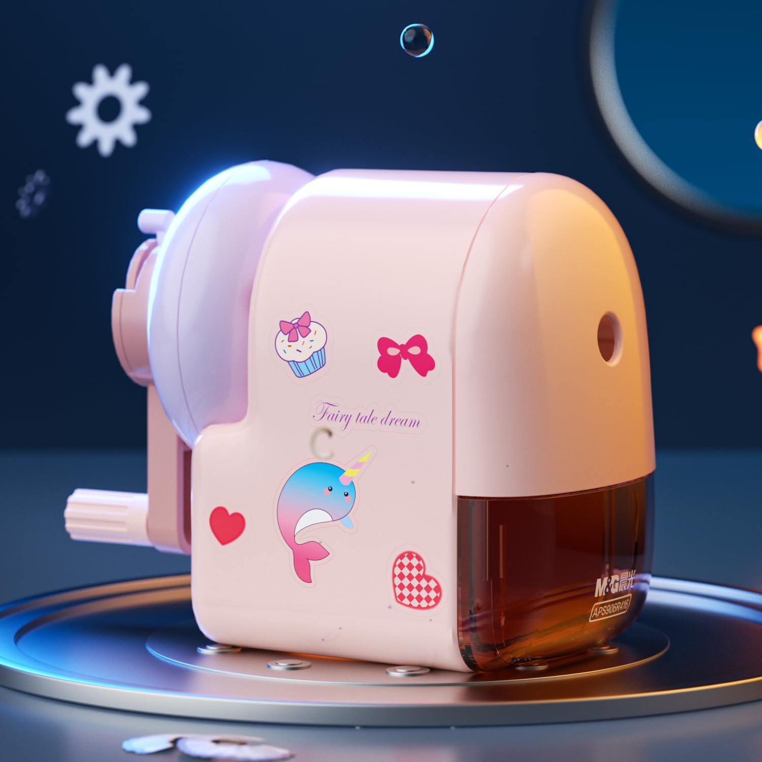 M&G Pencil Sharpener for Colored & Sketch Pencils - Kids, Artists, School & Home Use (Pink)