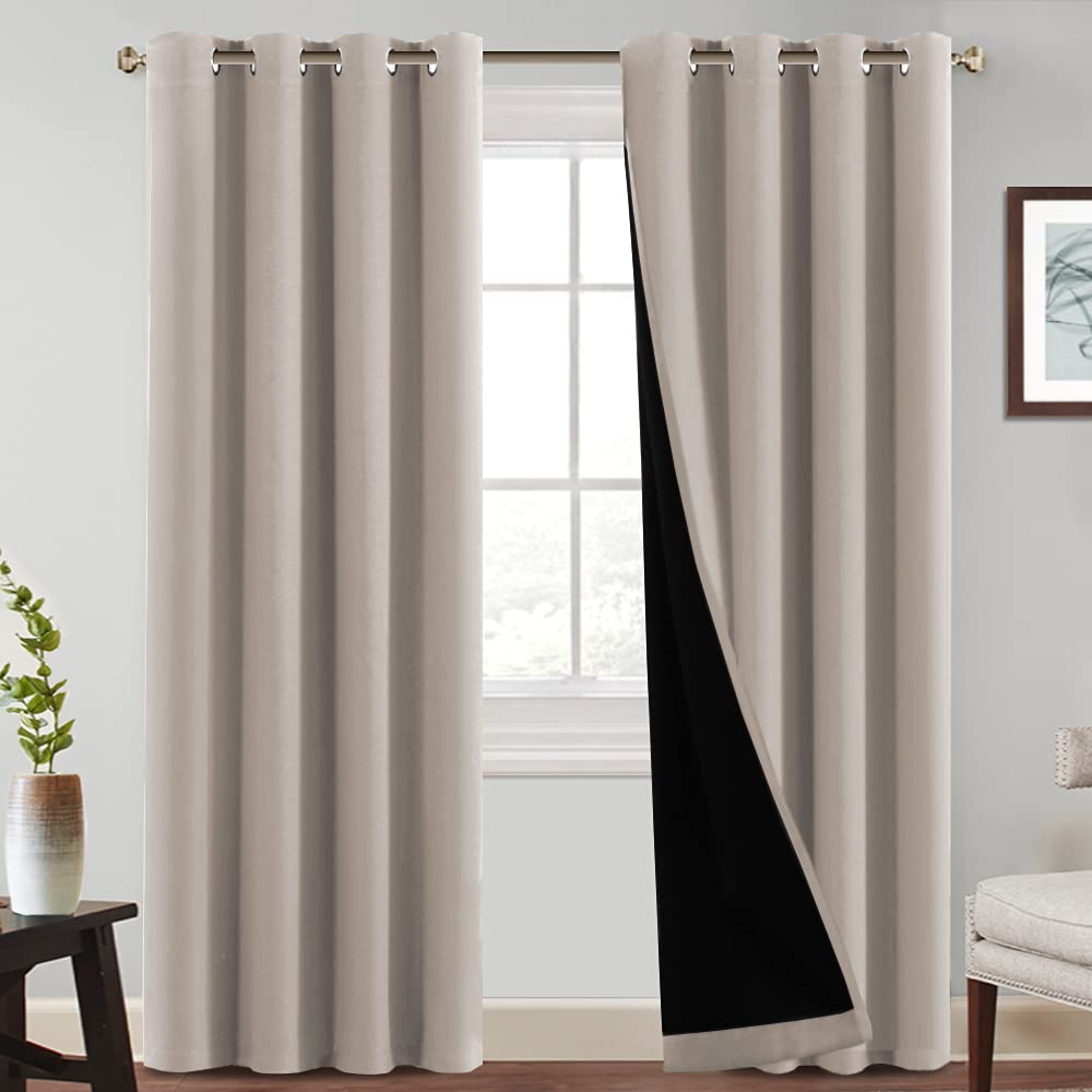 PrinceDeco Full Shading Blackout Curtains 108