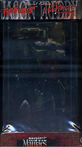 McFarlane Toys Movie Maniacs Special Edition - Jason Voorhees vs Freddy Krueger Action Figure Set in Display Tank - Horror Movie Collectible for Halloween Decor & Fan Displays