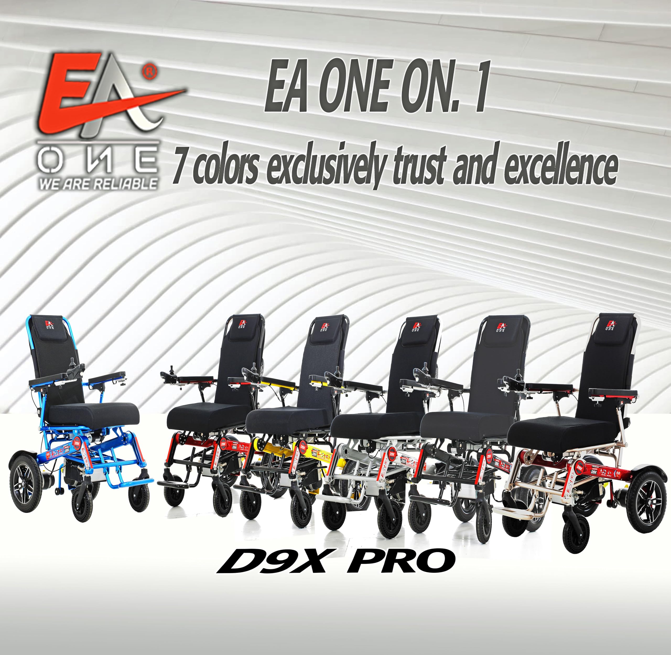 EAONE 2024 D9X PRO One-Click Automatic Folding Electric Wheelchair Scooter - Lightweight Mobility Scooter with Dual Turbo Motors & 21.5