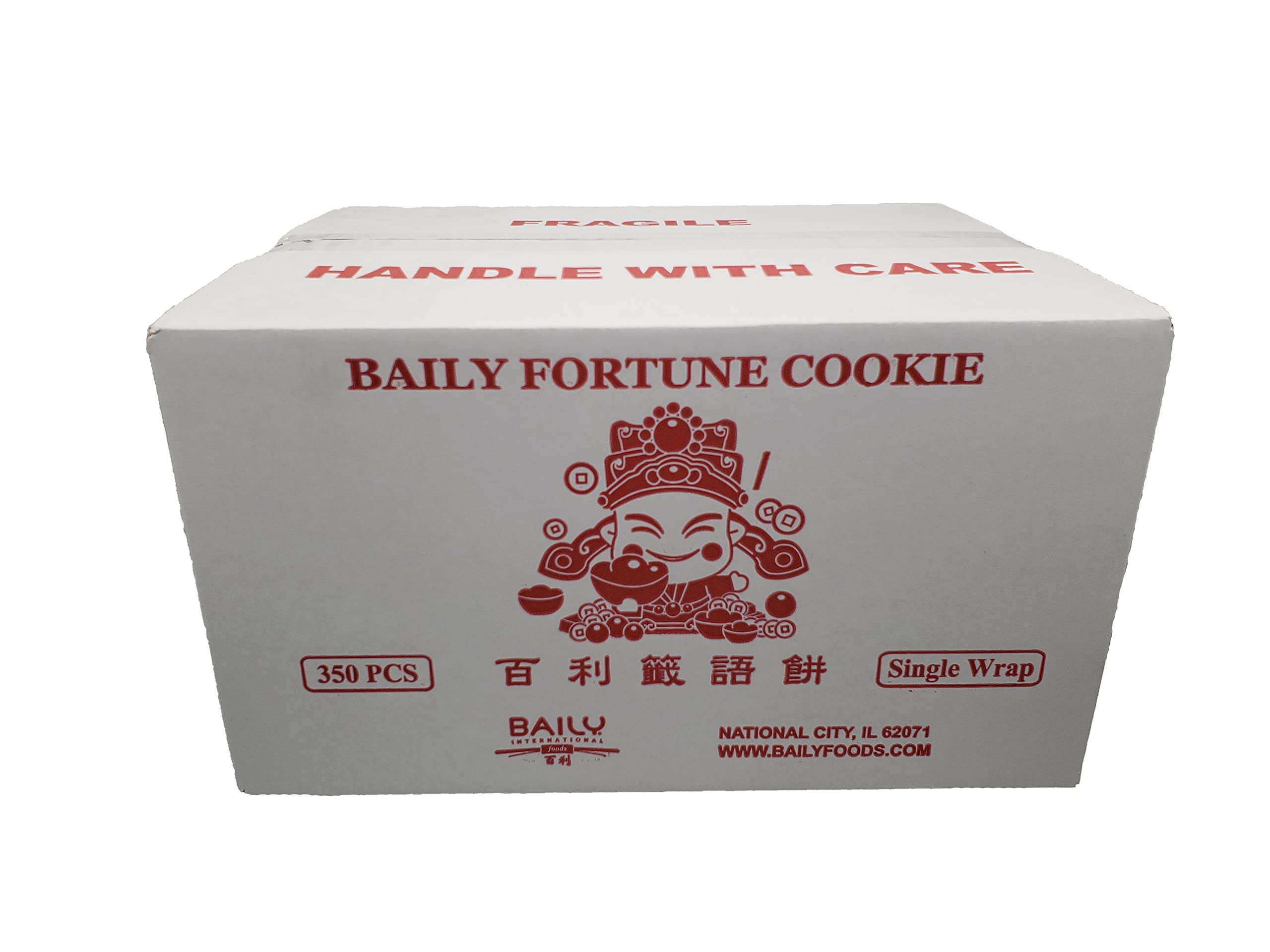 Bailys Bulk Fortune Cookies - 350 Count Individually Wrapped Snacks for Parties, Events & Chinese Restaurants | Asian-Themed Desserts & Good Luck Treats