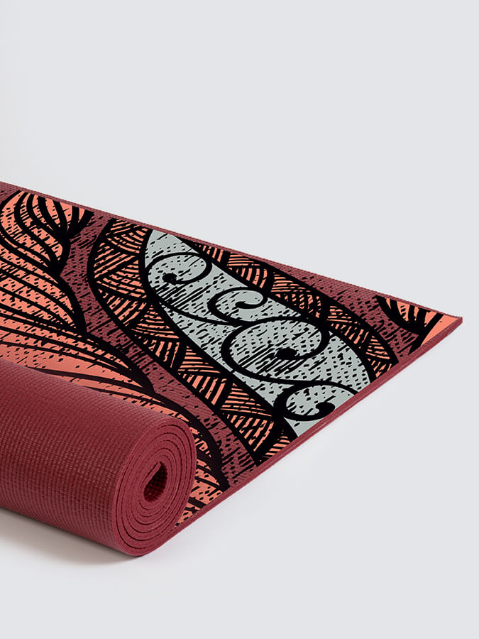 Premium 6mm Non-Slip Yoga Mat for Hot Yoga & Home Workouts - Eco-Friendly TPE Material for Enhanced Grip & Comfort