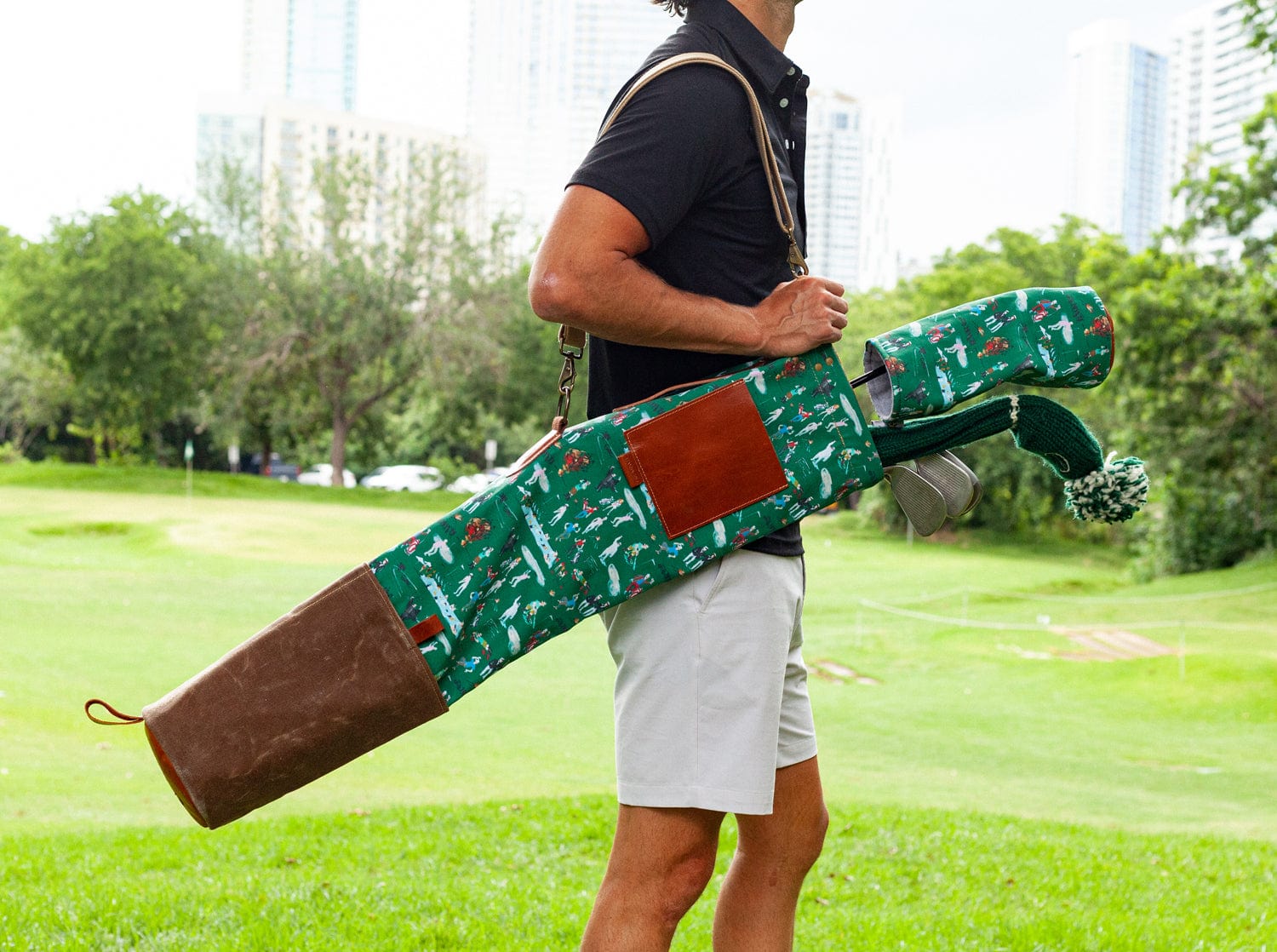Criquet x Donald Robertson Par 3 Golf Bag - Premium Stand Golf Bag for Men | Perfect for Driving Range, Course Play & Travel