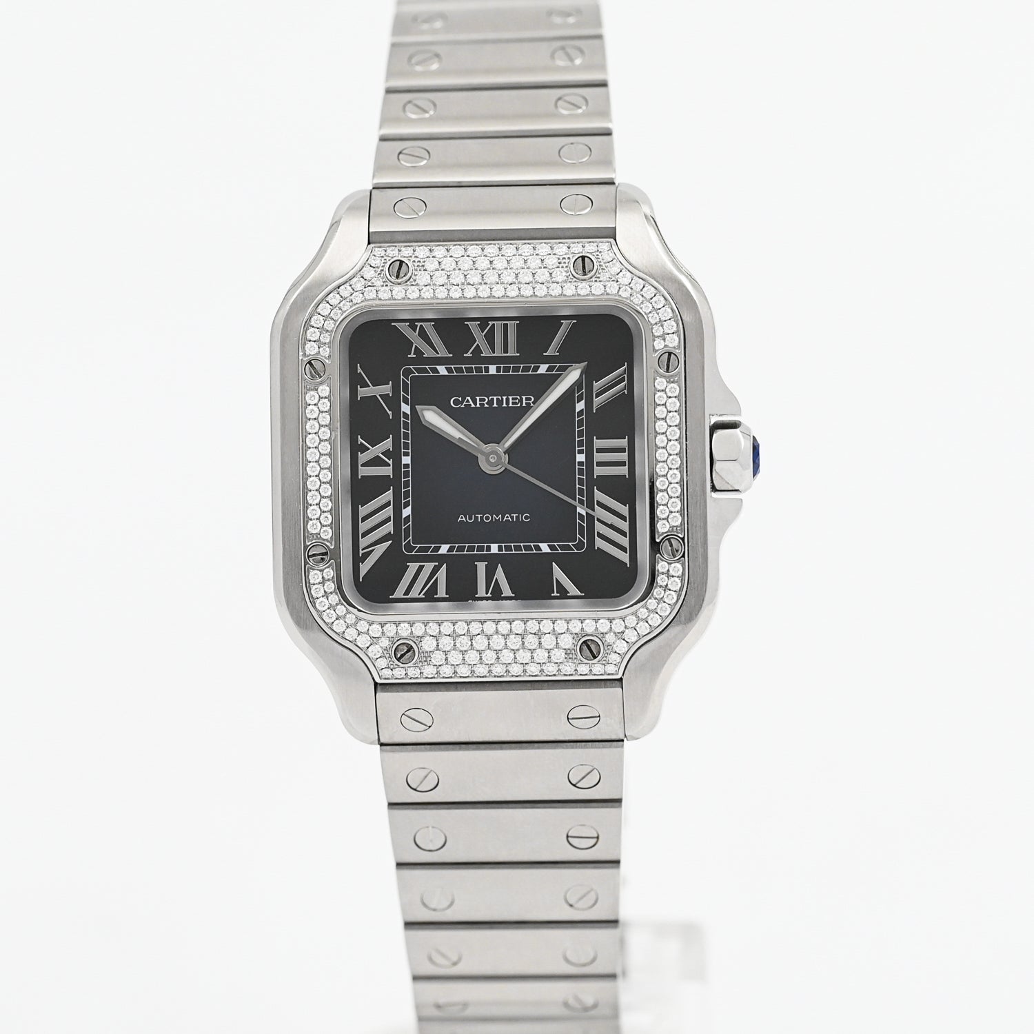 Cartier Santos MM Automatic Watch 2022 - Luxury Swiss Made Men's Timepiece for Business & Formal Occasions
