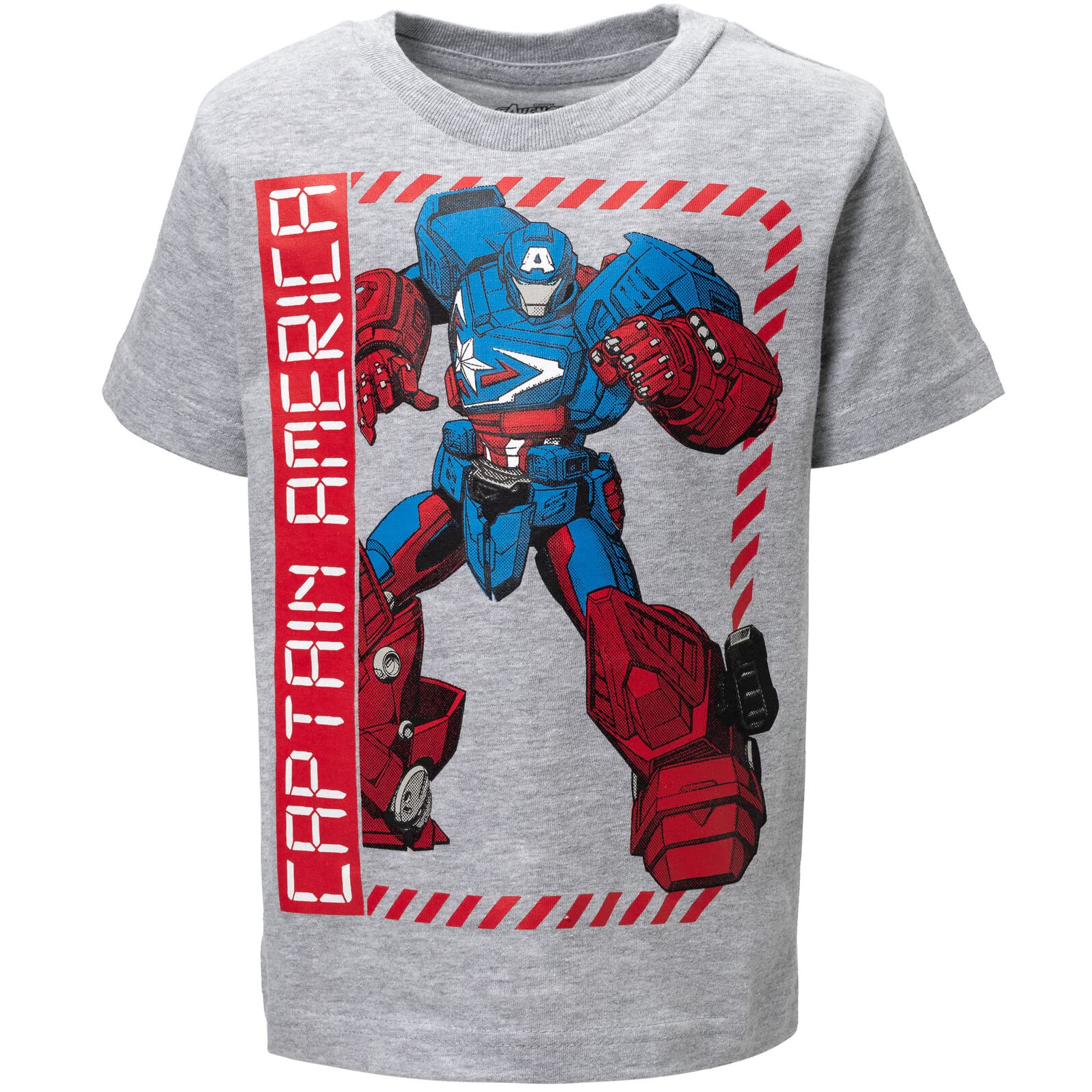 Marvel Avengers Spider-Man Mech Strike 4 Pack Boys' Cosplay Athletic T-Shirts - Toddler to Big Kid Sizes (2T-20) - Superhero Costume for Dress Up, Birthday Parties & Comic Con Events
