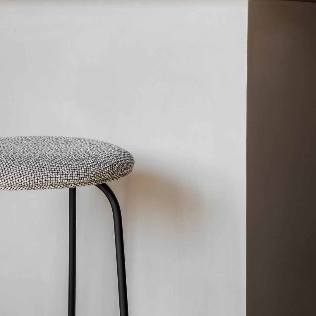 Afteroom Modern Bar Stool - Upholstered Seat with Metal Legs - Perfect for Kitchen Islands, Breakfast Bars & Home Bars