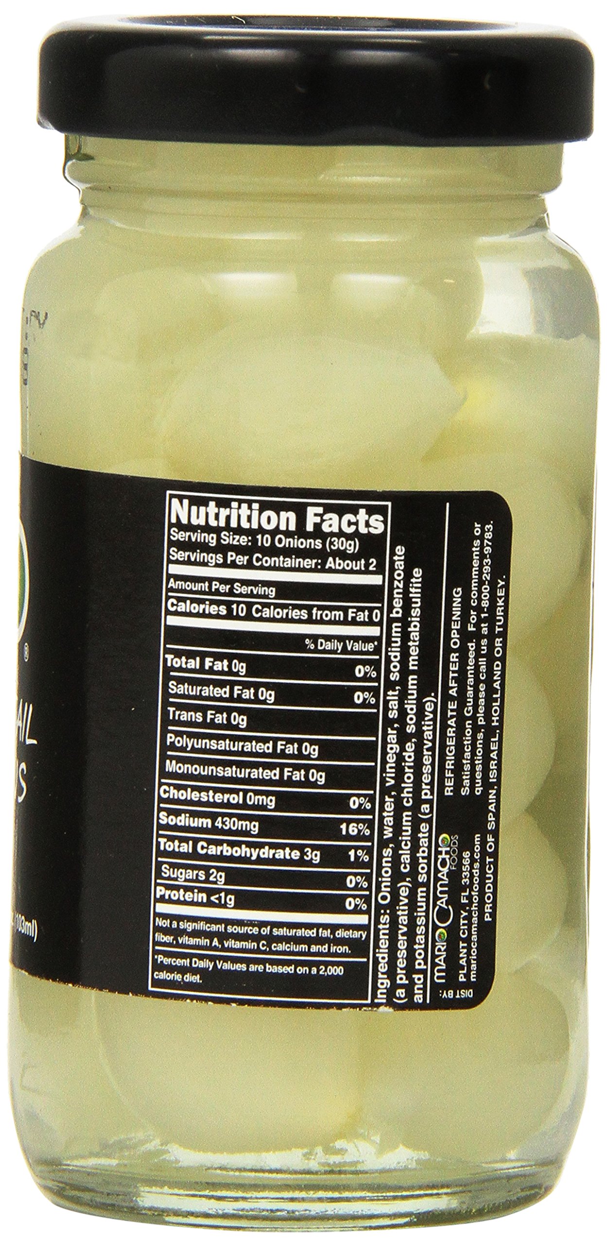 Mario Camacho Cocktail Onions - 4.2 Ounce Jars (Pack of 12) - Perfect for Martinis, Bloody Marys & Garnishing Cocktails
