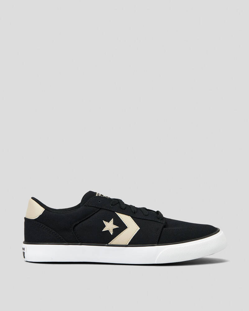 Converse Men's Belmont Low Sneakers - Black/Stone Casual Shoes for Walking, Running & Everyday Wear
