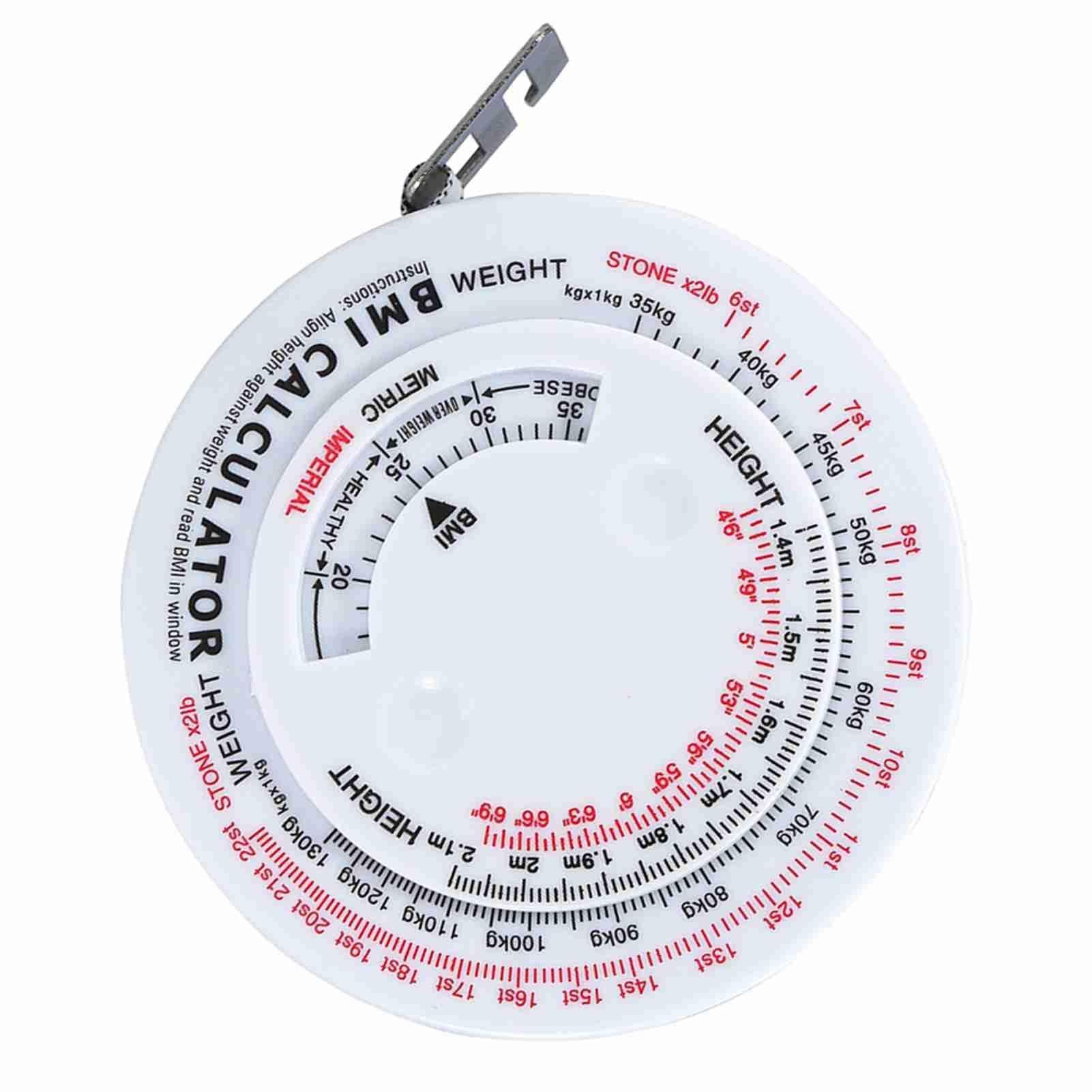 Filfeel BMI Measure Tape - Body Fat Caliper Tester & Retractable Fitness Measuring Tape for Accurate Body Mass Index and Fat Measurement | Perfect for Home Gym, Weight Loss Tracking, and Personal Fitness Goals