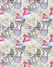 Christmas Cat Cute With Santa Hat