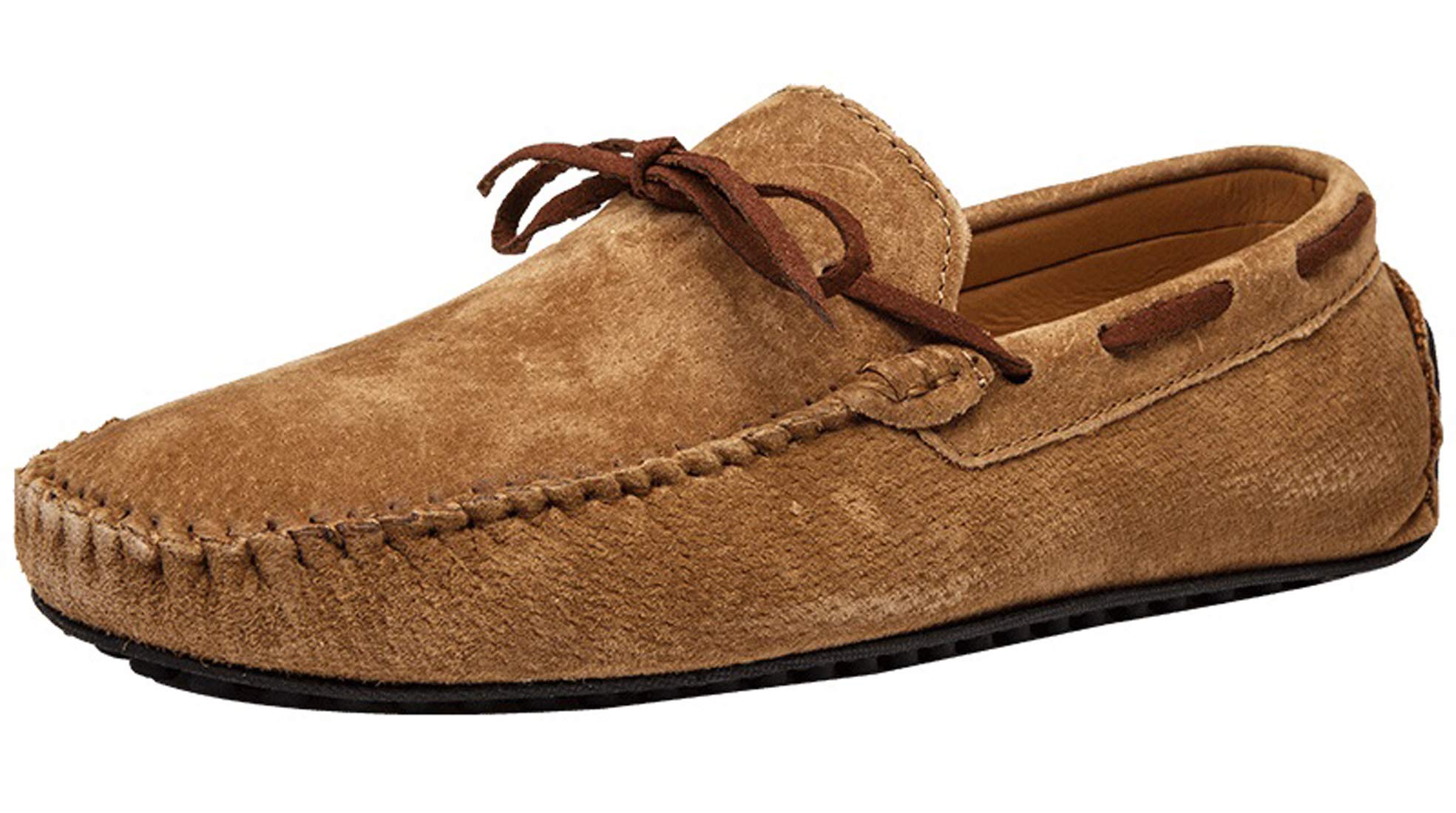 Men's Casual Loafers - Suede Moccasin Slip-On Dress Shoes for Driving & Boat Wear | Comfortable Business Casual & Weekend Outing Shoes