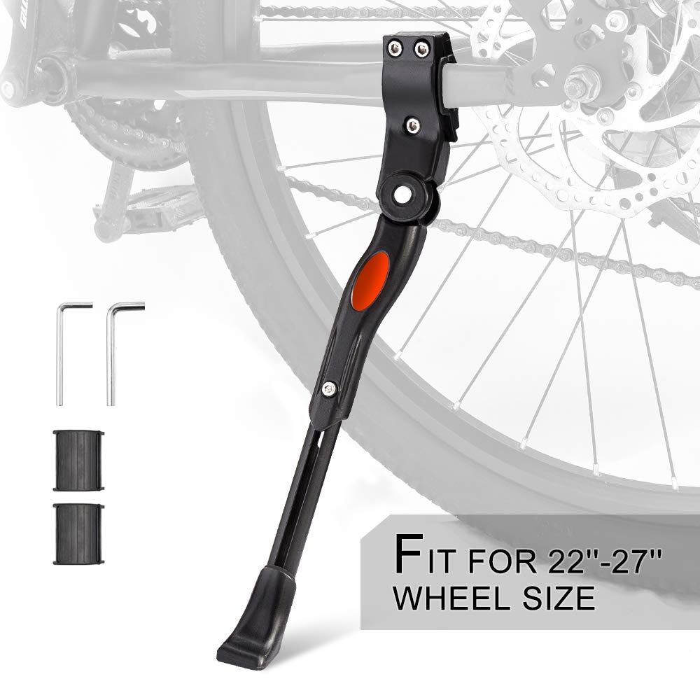 Adjustable Aluminum Alloy Bike Kickstand for 22”-27” Road & Mountain Bicycles - Durable Bicycle Accessory for Secure Parking - Perfect for Commuting, Trail Riding and Urban Cycling