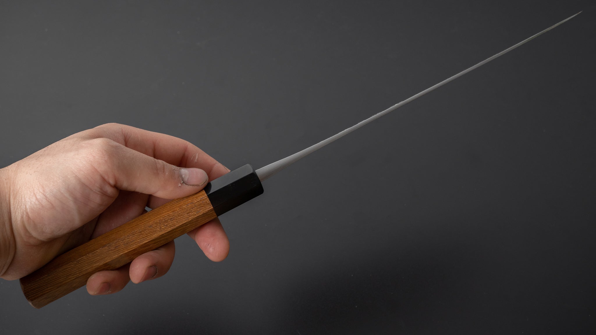 Premium Jiro Tsuchime Wa Gyuto 225mm Japanese Chef Knife with Taihei Tagayasan Handle - Perfect for Sushi, Meat Cutting & Professional Kitchen Use (#372)